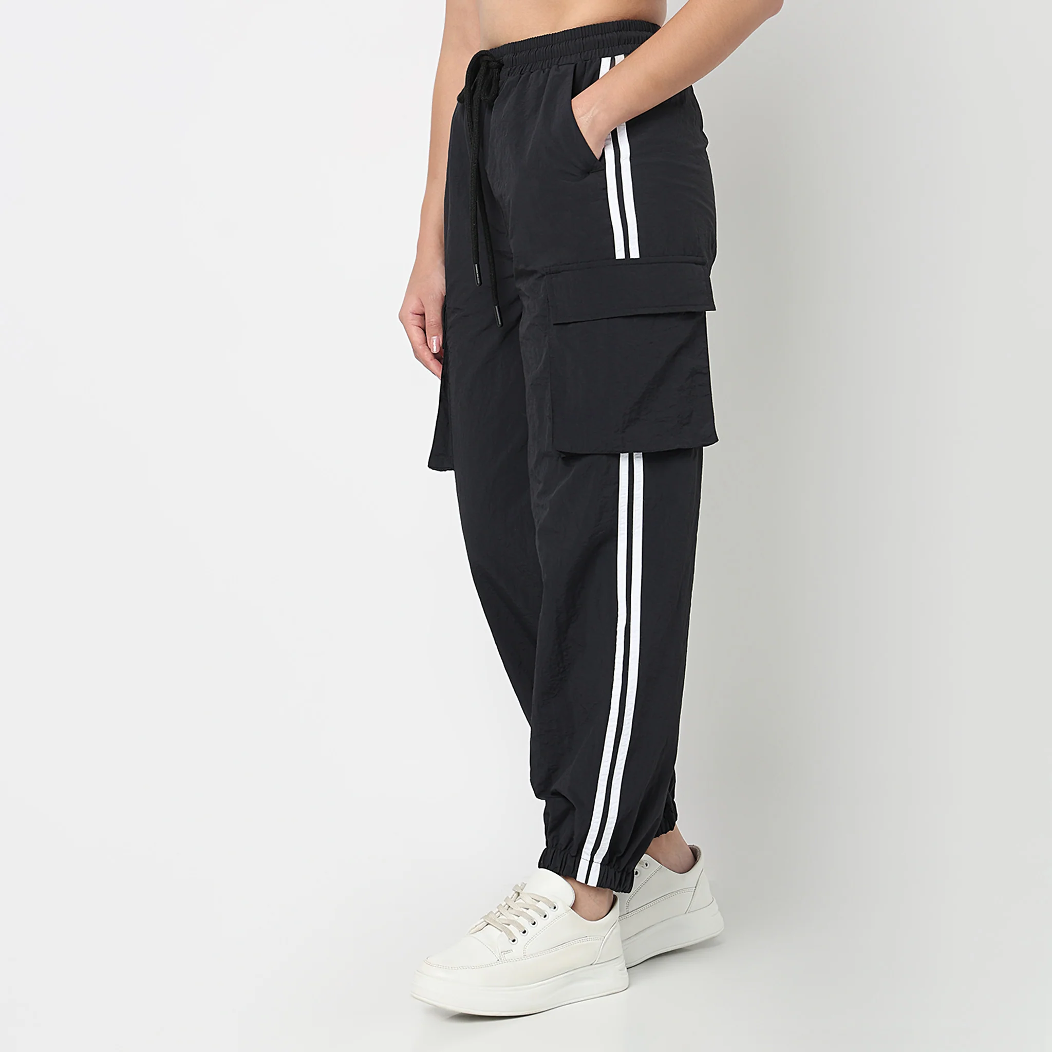 High Rise Relaxed Fit Joggers - Image 10