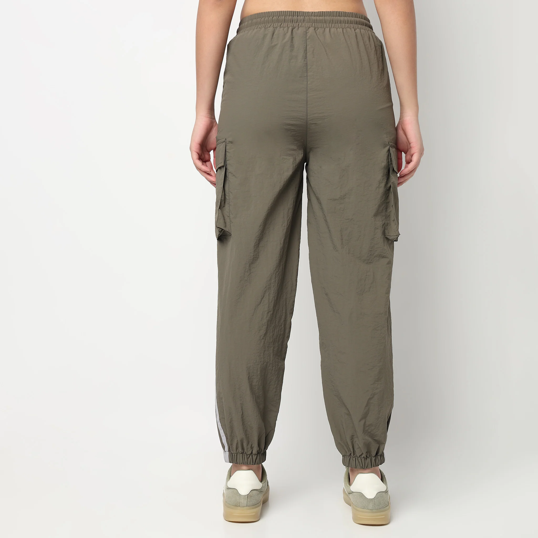 High Rise Relaxed Fit Joggers - Image 3