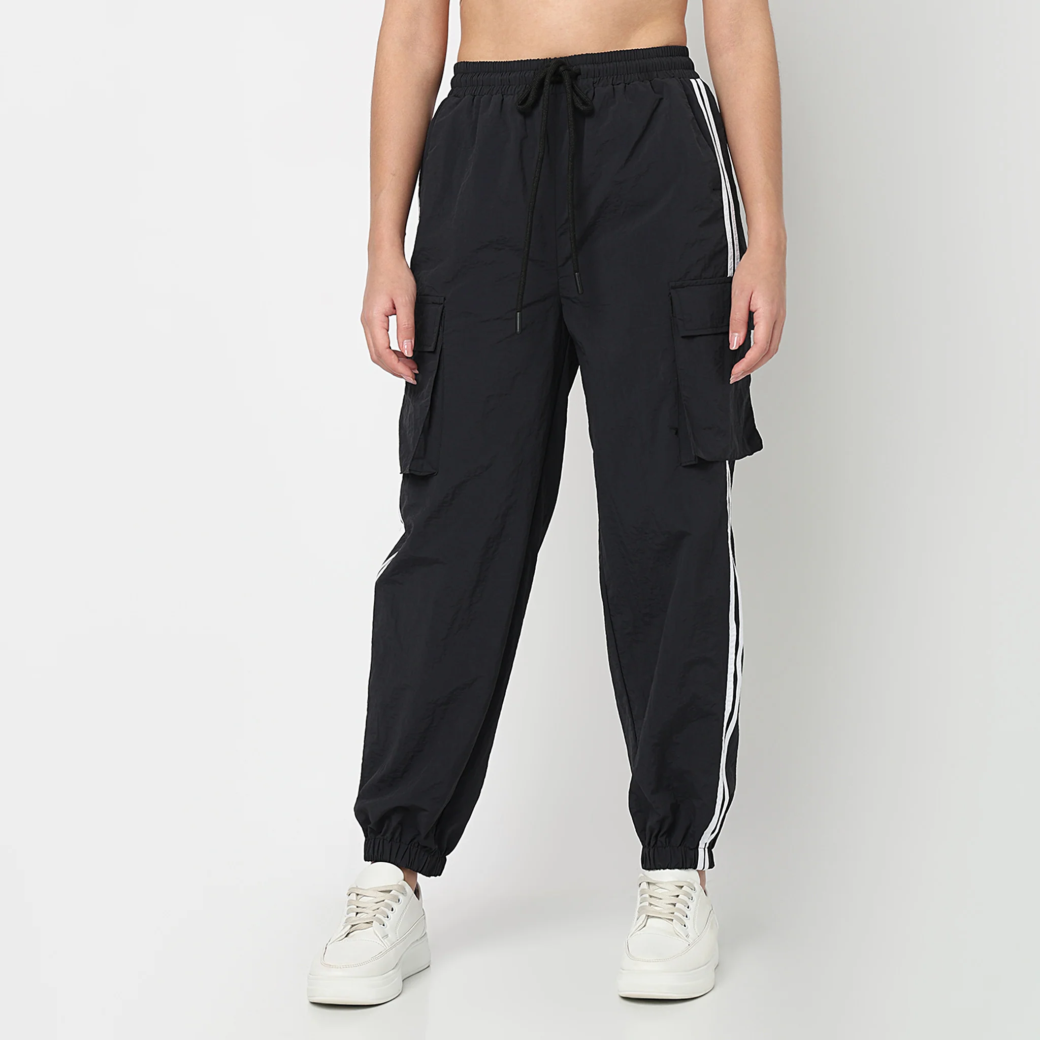 High Rise Relaxed Fit Joggers - Image 7