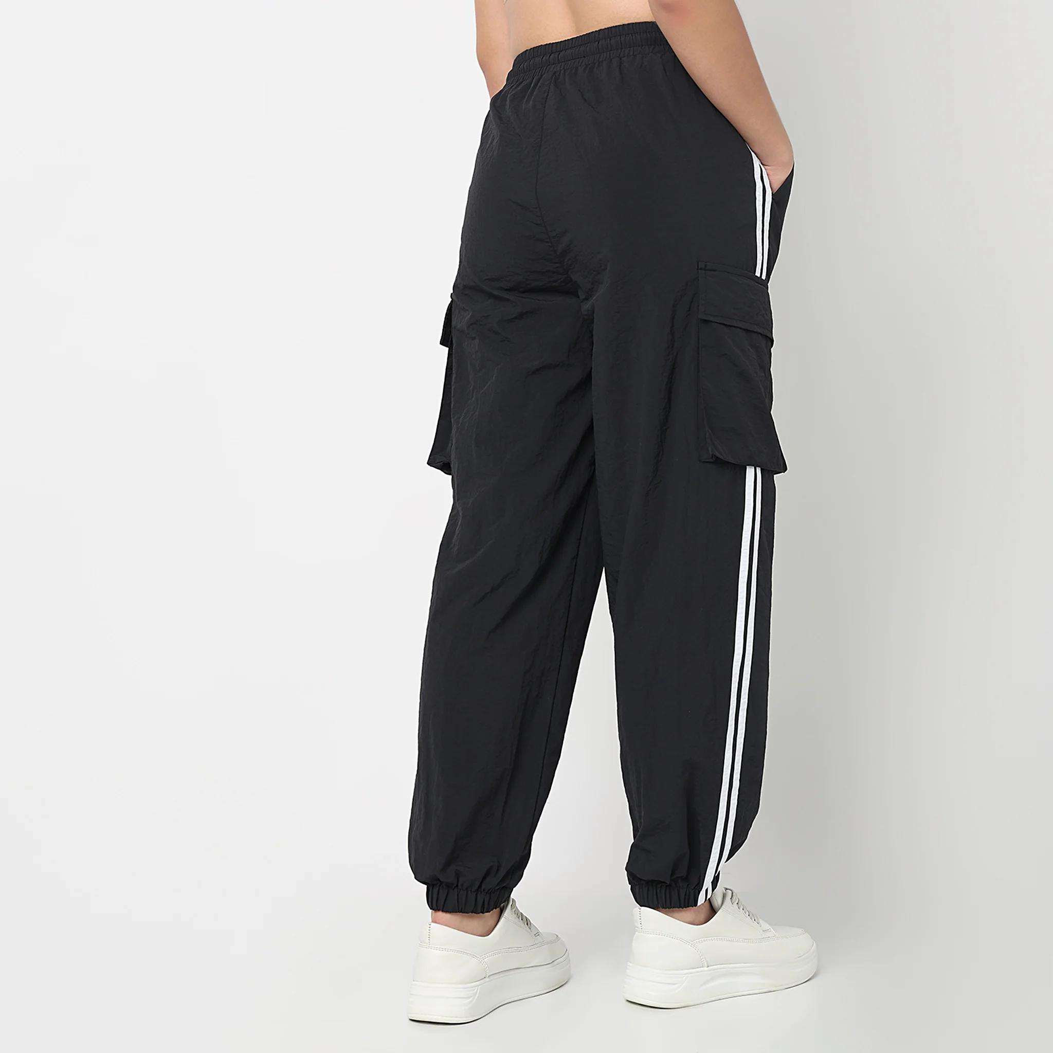High Rise Relaxed Fit Joggers - Image 8