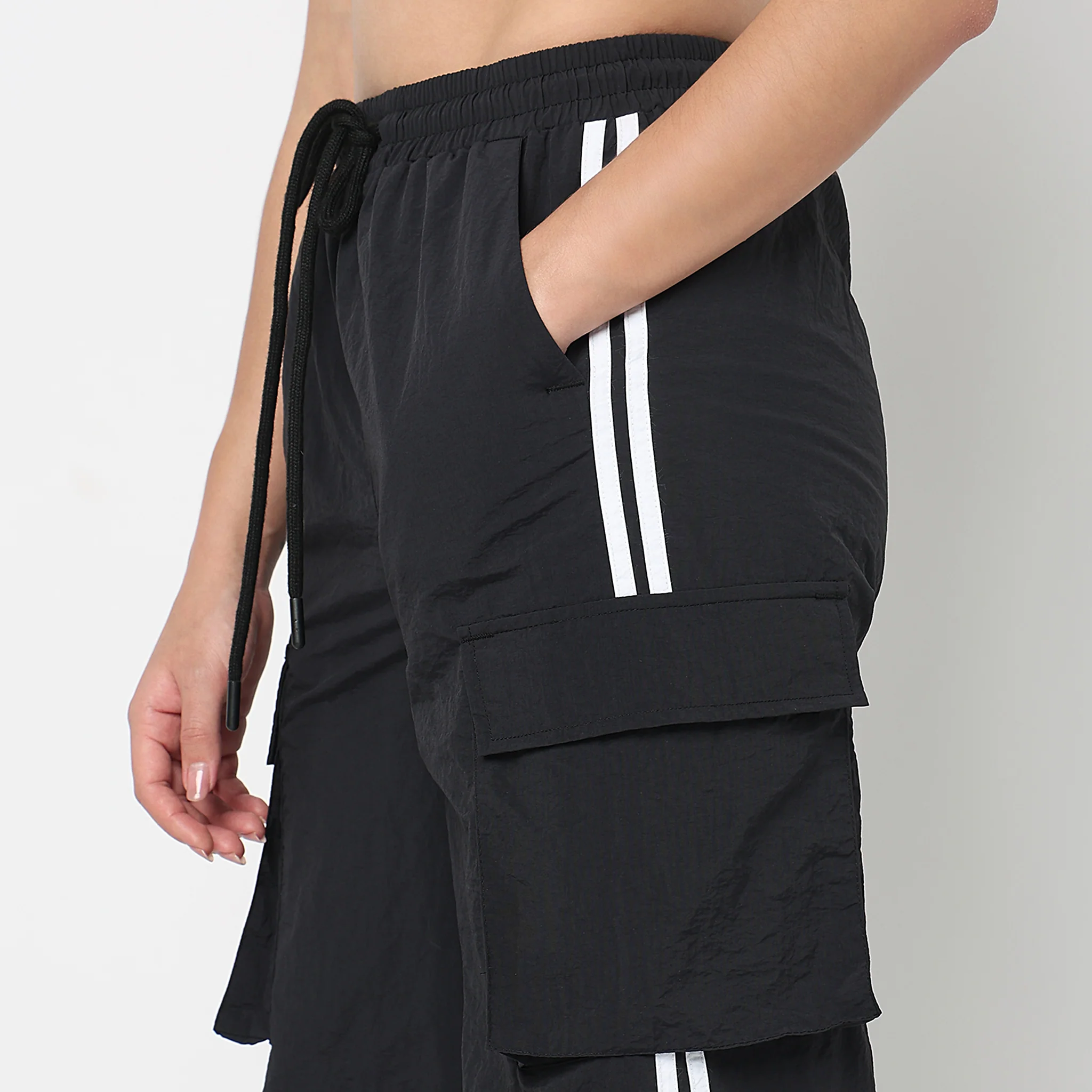 High Rise Relaxed Fit Joggers - Image 9
