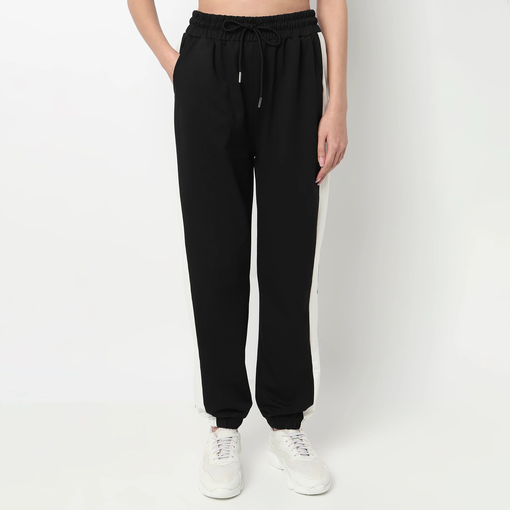 High Rise Relaxed Fit Joggers - Image 2