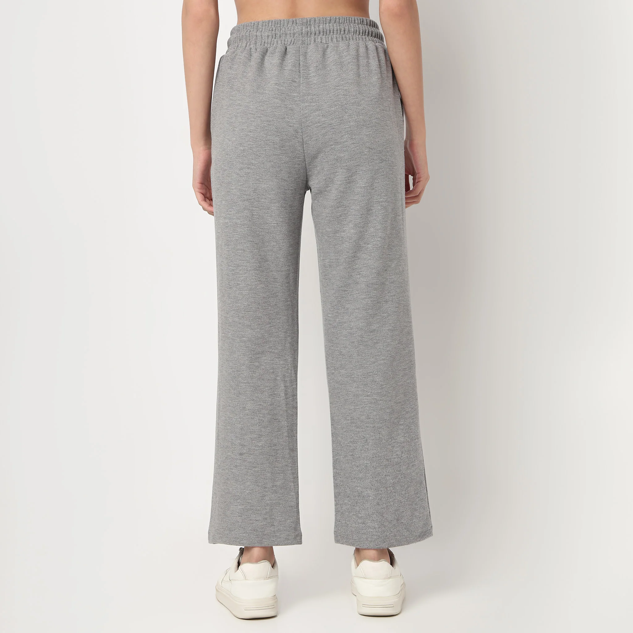 High Rise Solid Trackpants - Image 3