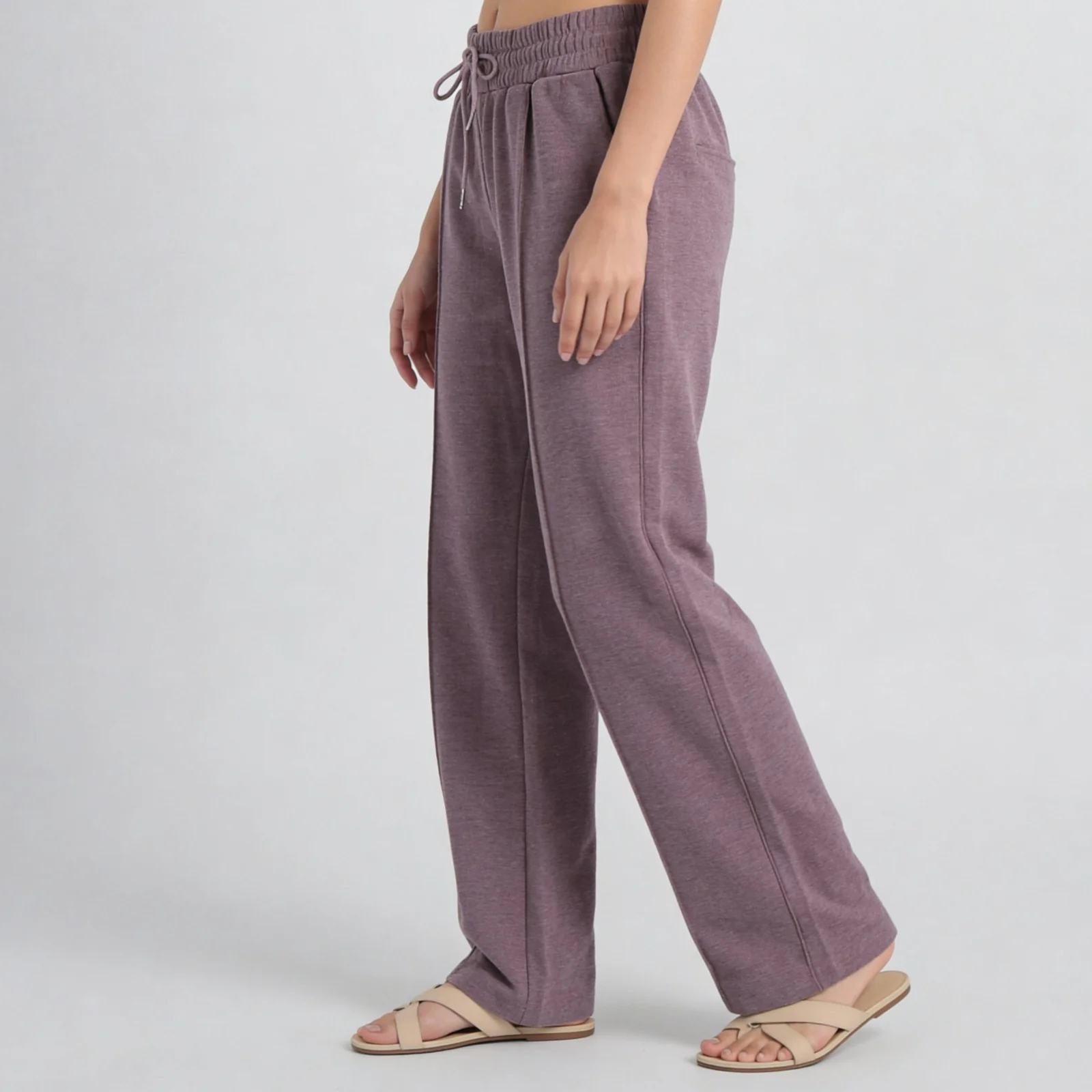 High Rise Solid Trackpants - Image 7