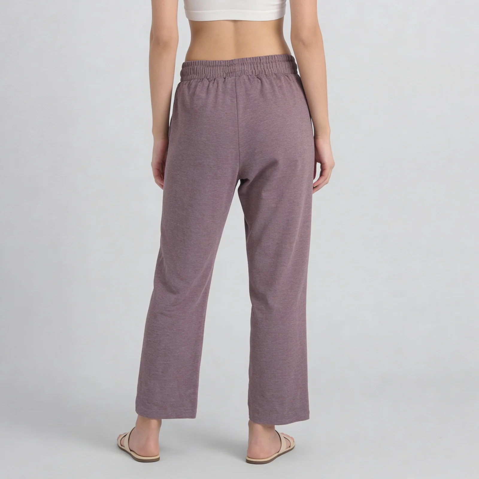 High Rise Solid Trackpants - Image 8
