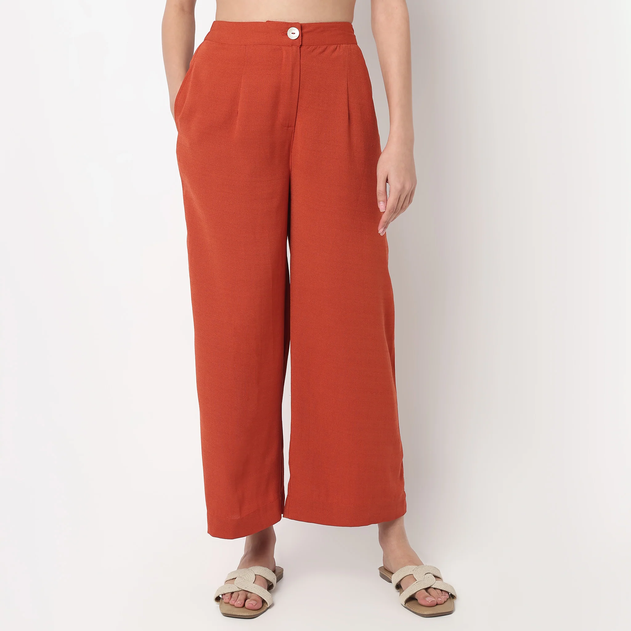 High Rise Straight Pants - Image 2