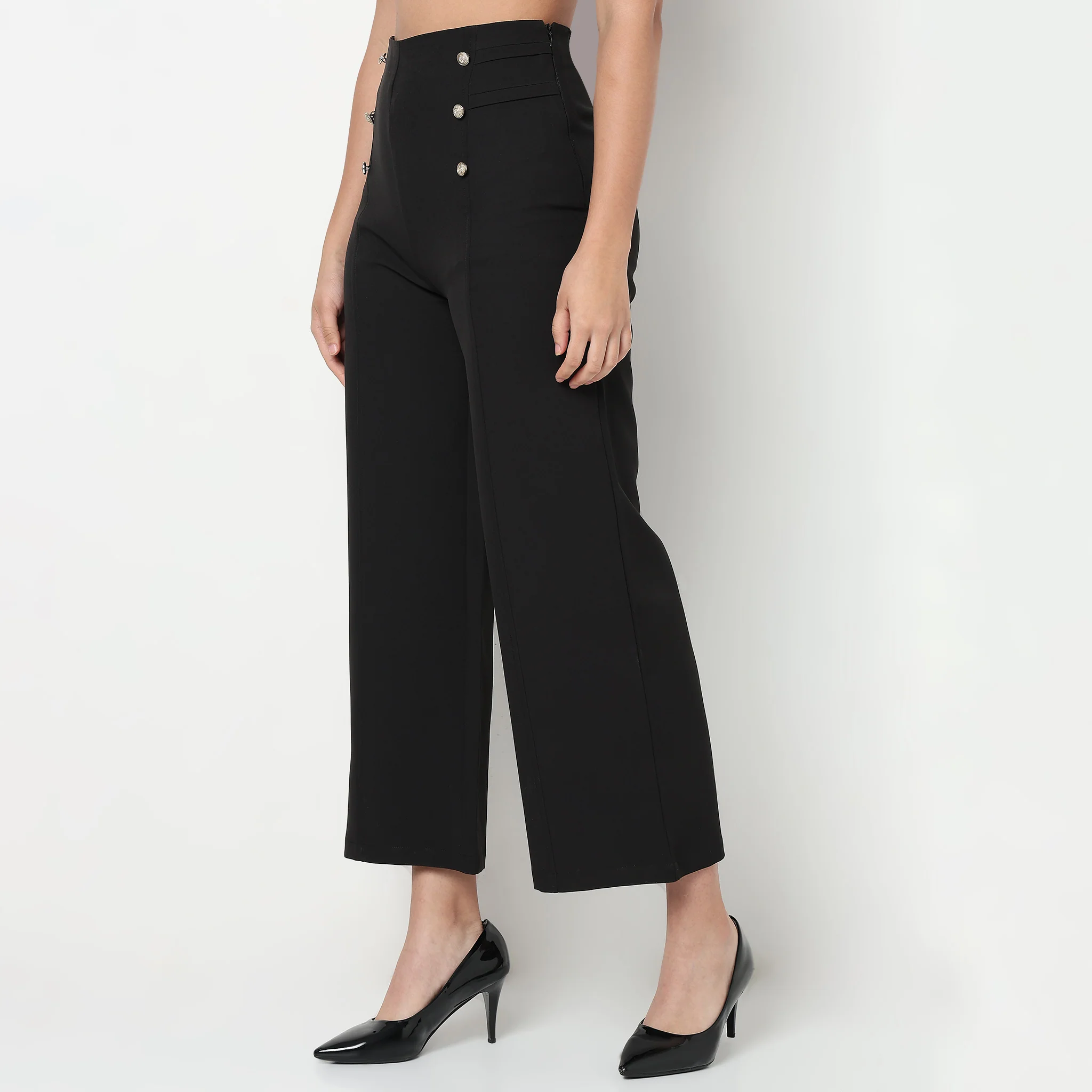 High Rise Straight Fit Pants - Image 5