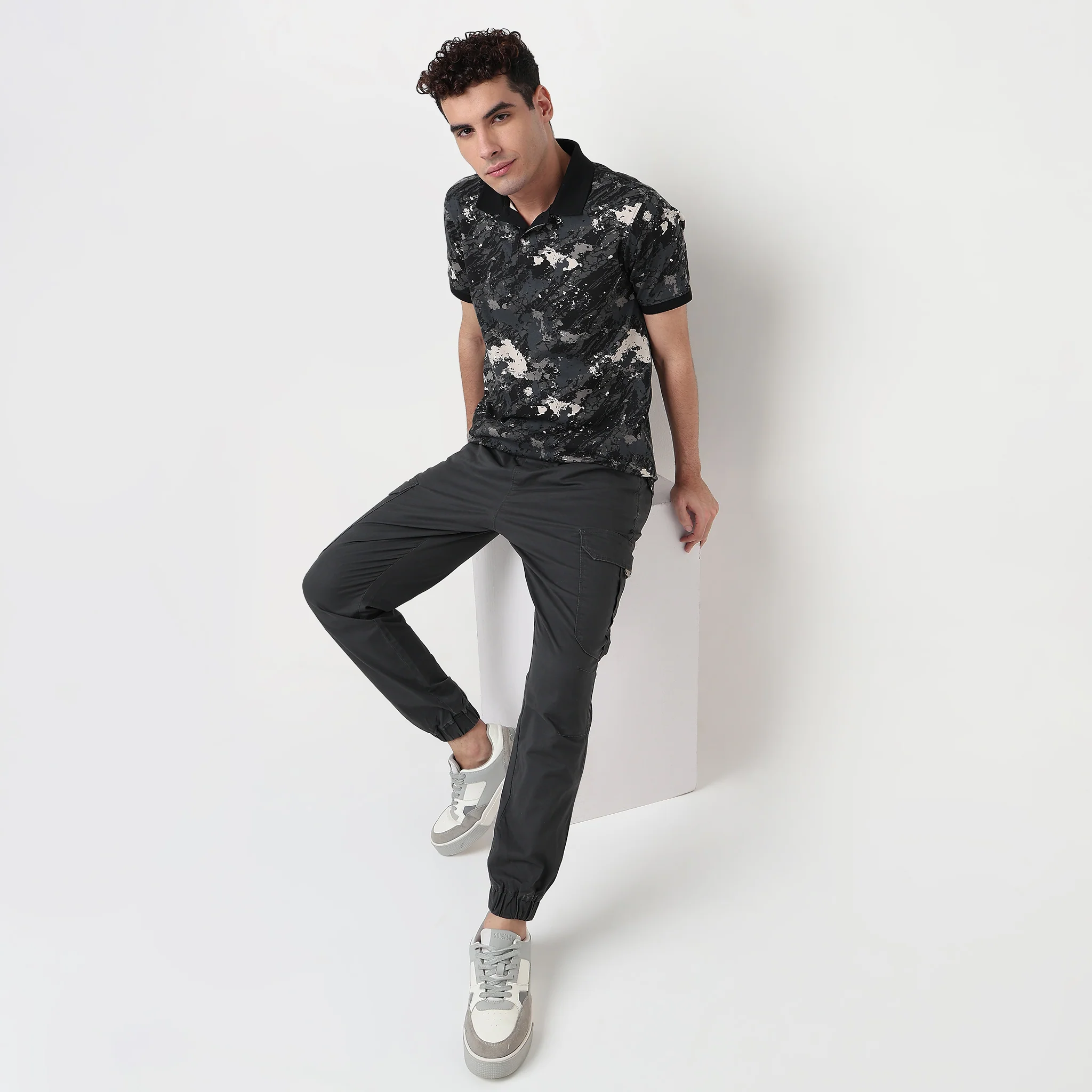 All Over Print Impressions Polo T-Shirt