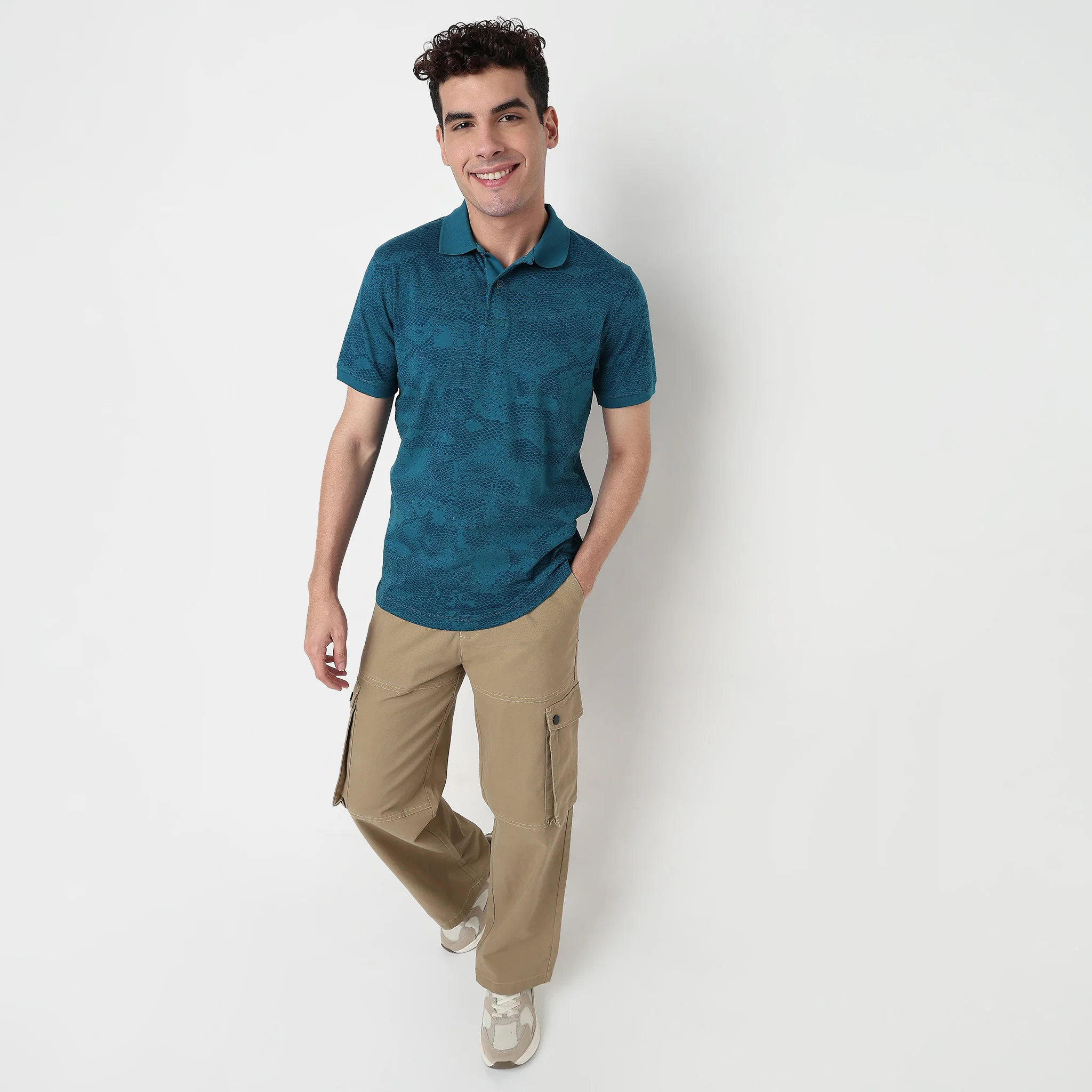 All Over Print Impressions Polo T-Shirt