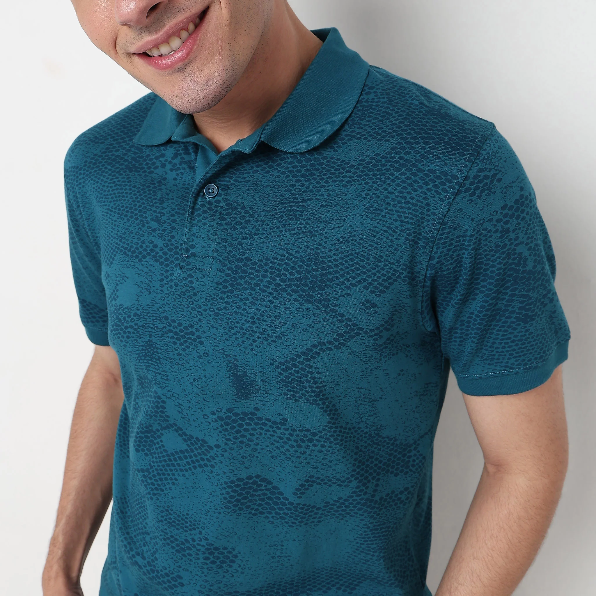 All Over Print Impressions Polo T-Shirt - Image 4