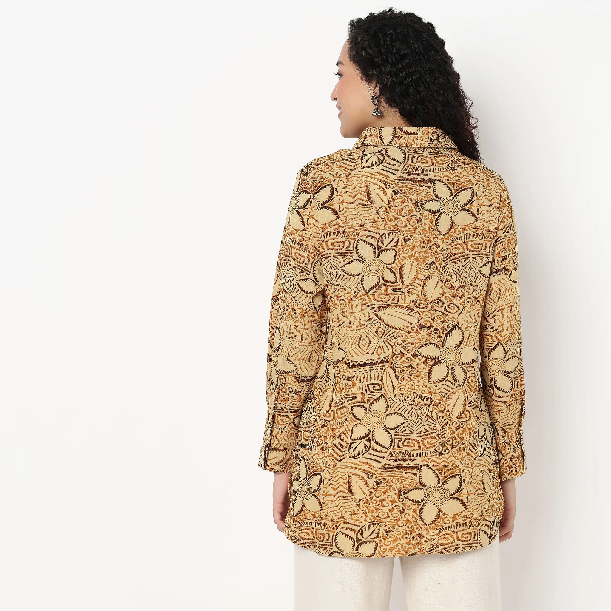 Indie Printed Shirt Tunic - Image 3