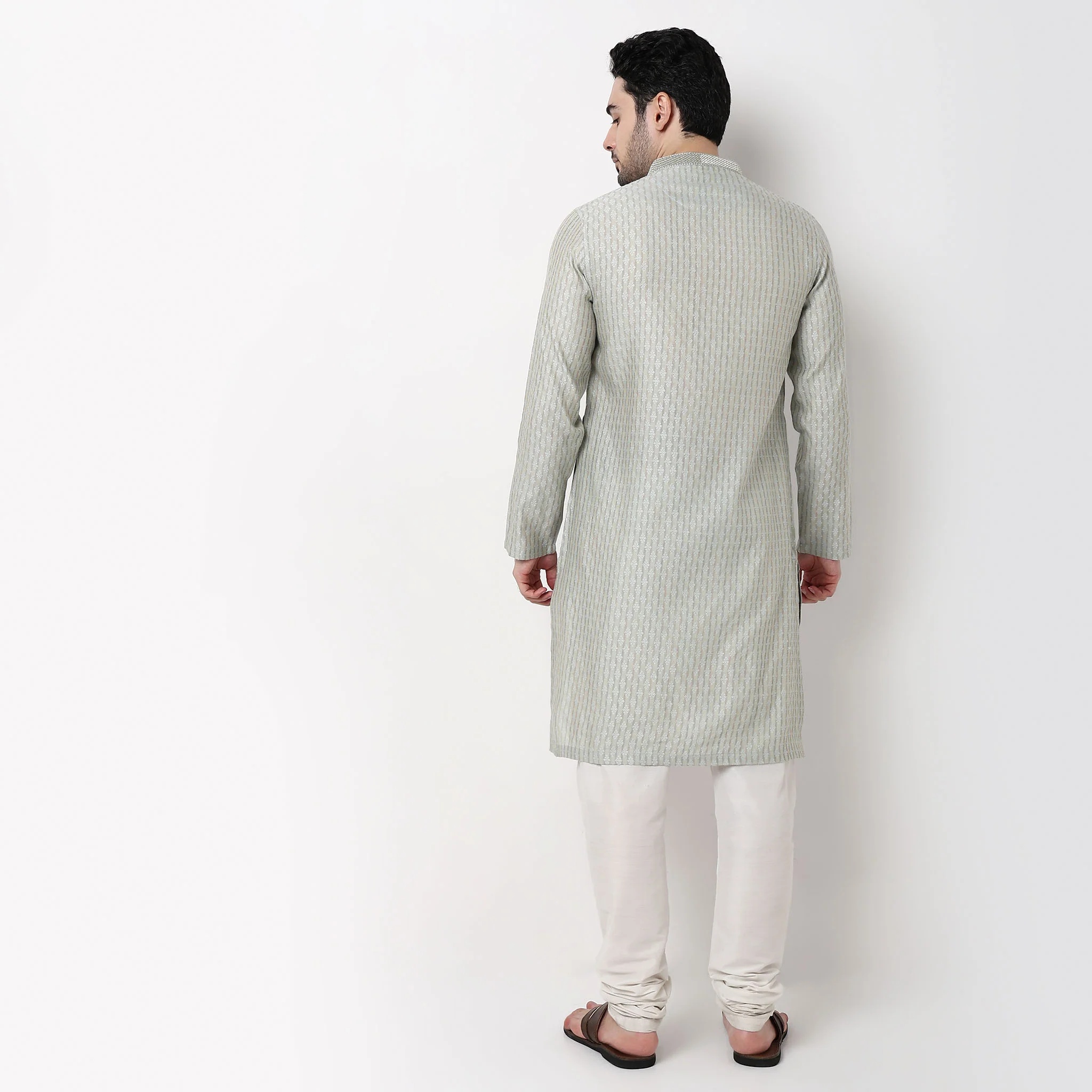 Jacquard Long Kurta - Image 8