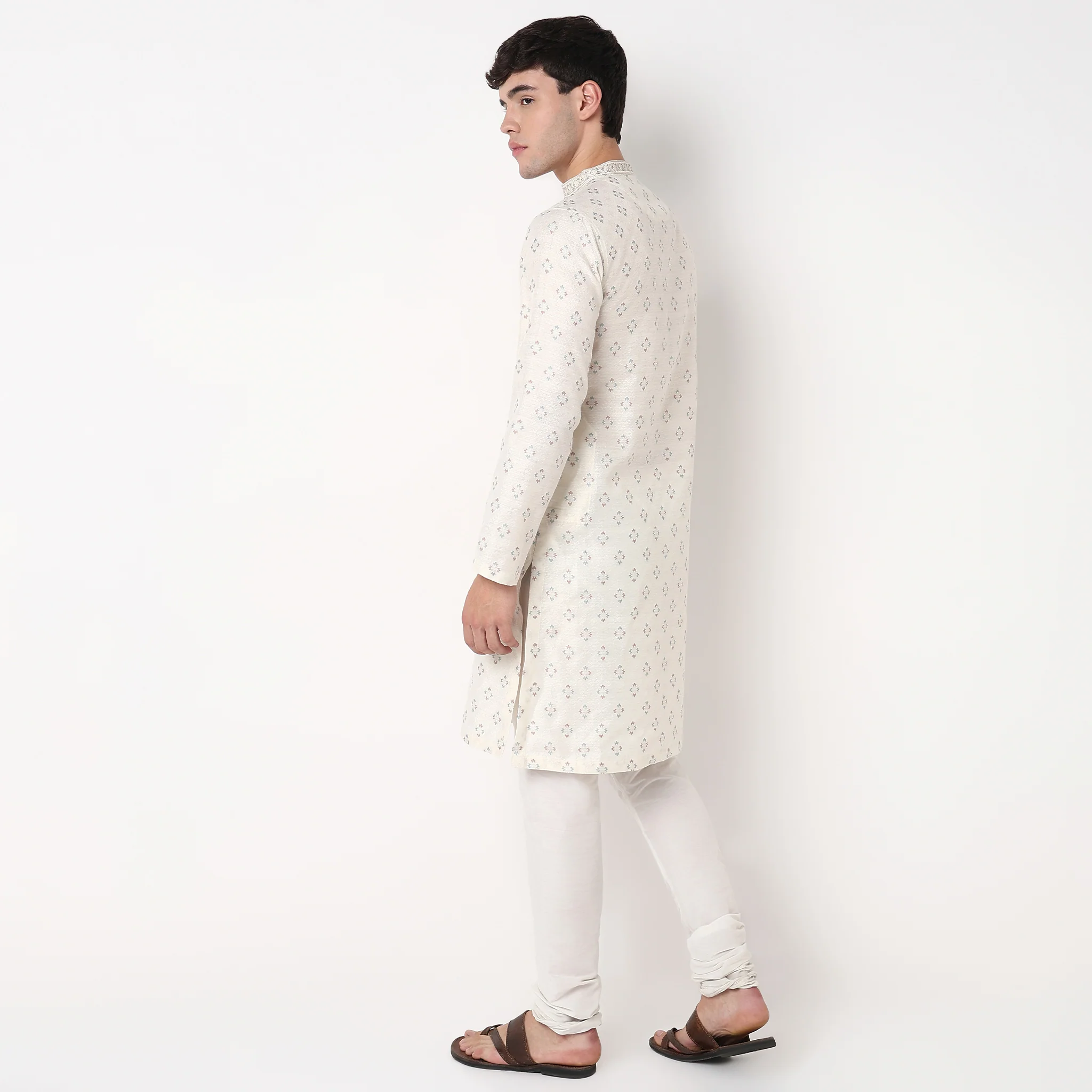 Jacquard Long Kurta - Image 3