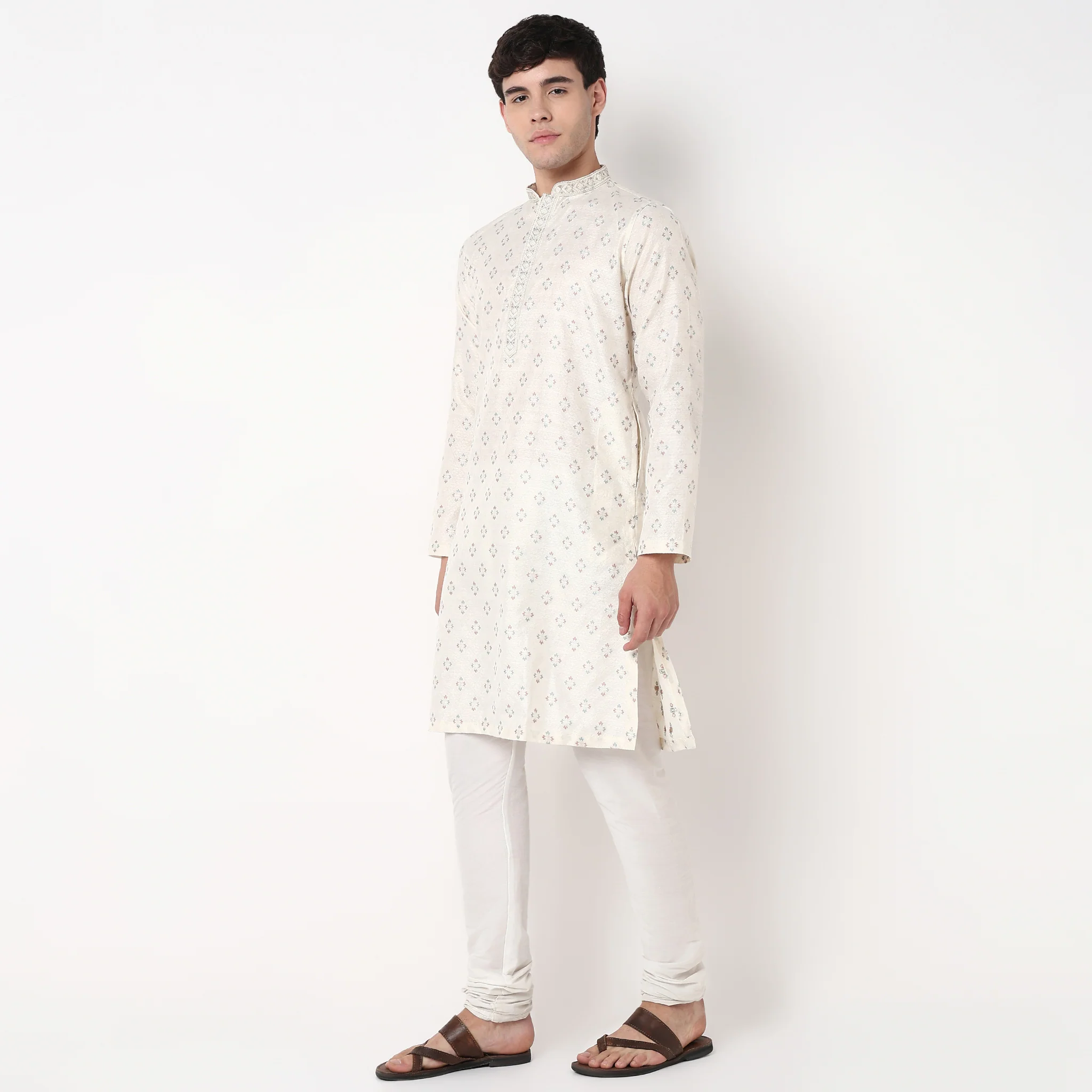 Jacquard Long Kurta - Image 5