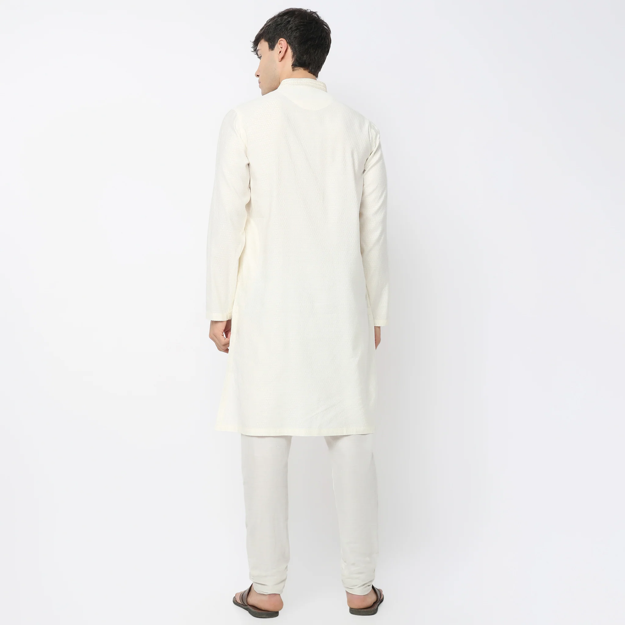 Jacquard Long Kurta - Image 3