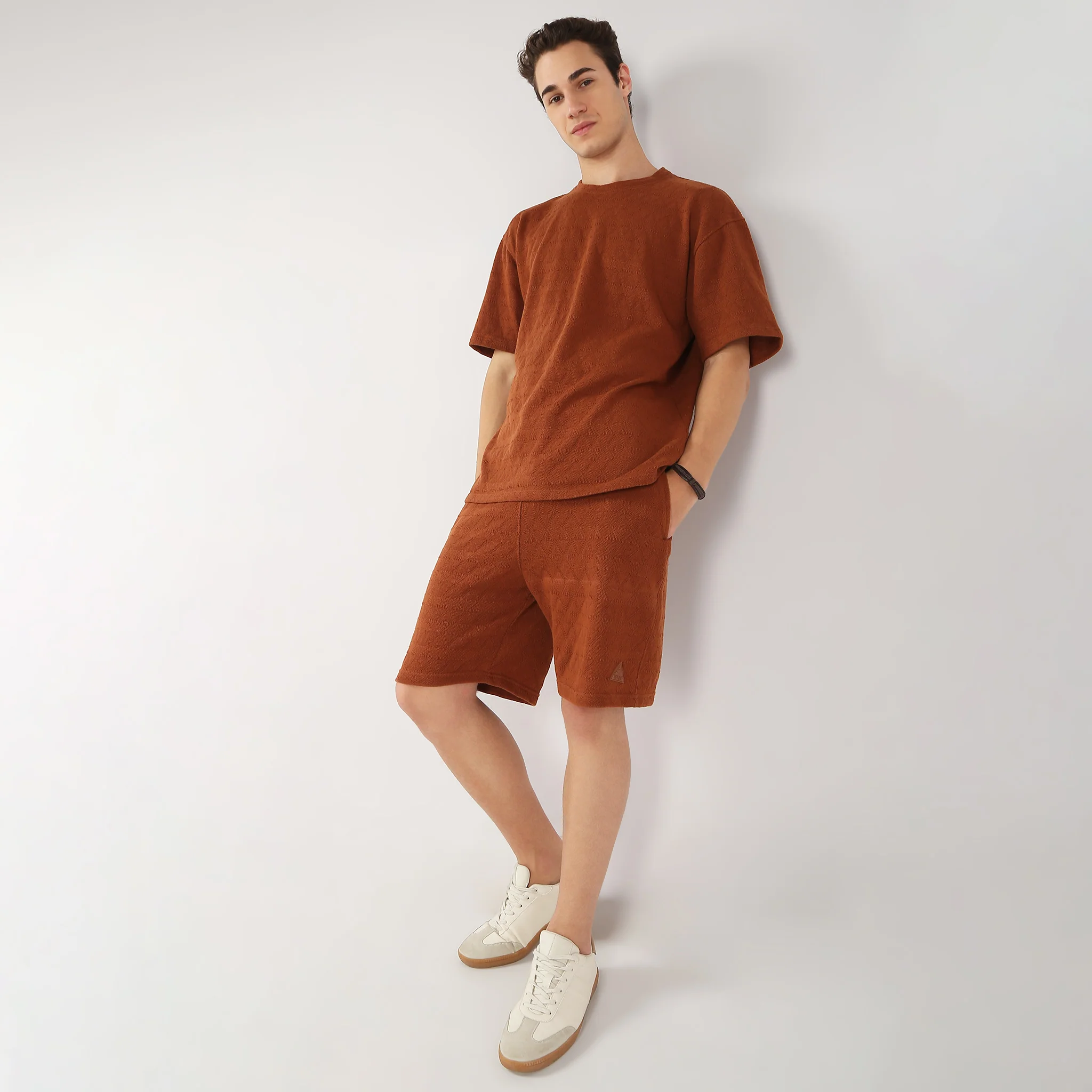 Unisets™ - Modern Street Structured Knee Length Shorts coordinate With Oversize Tee - Image 6