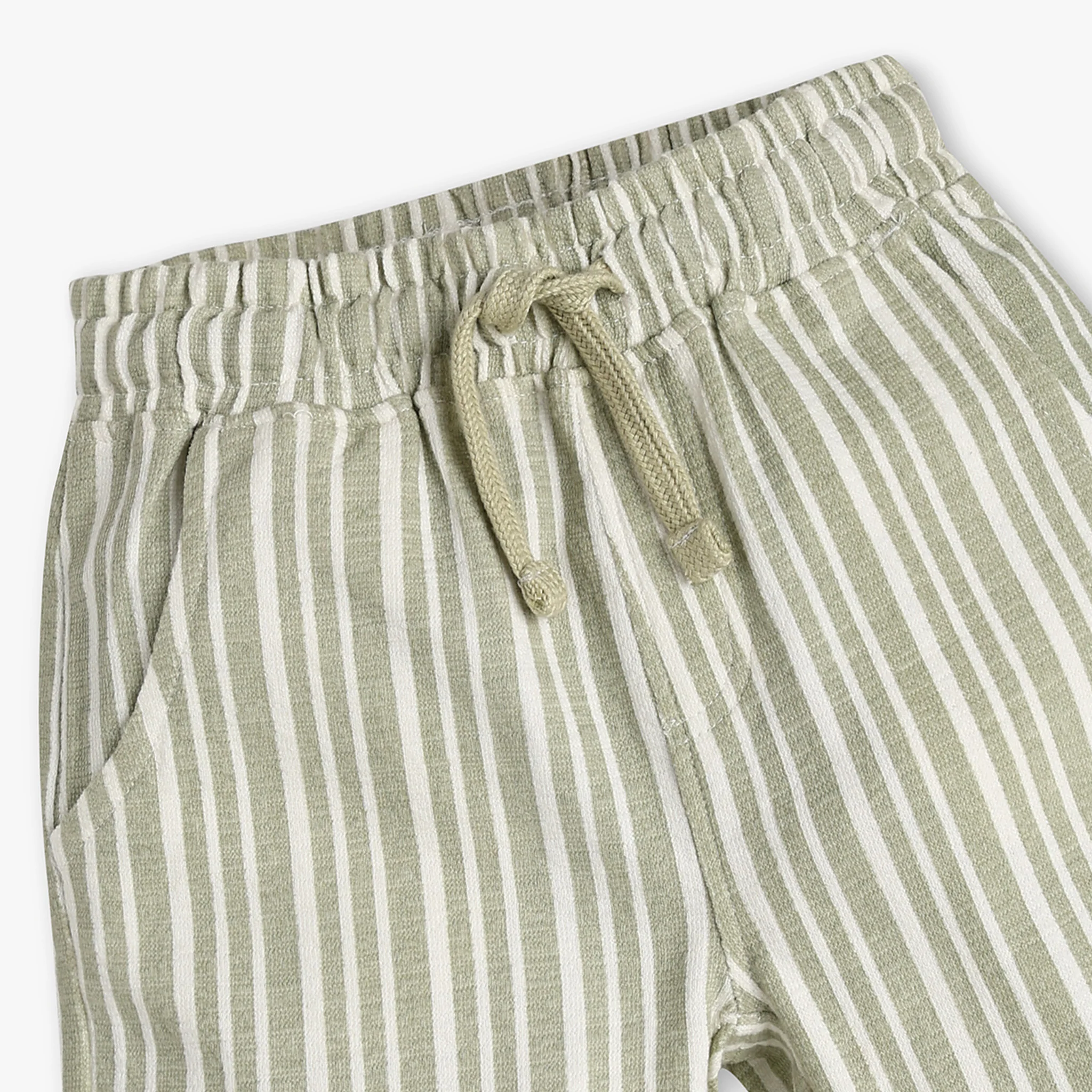 Boys Cotton Striped Shorts - Image 3