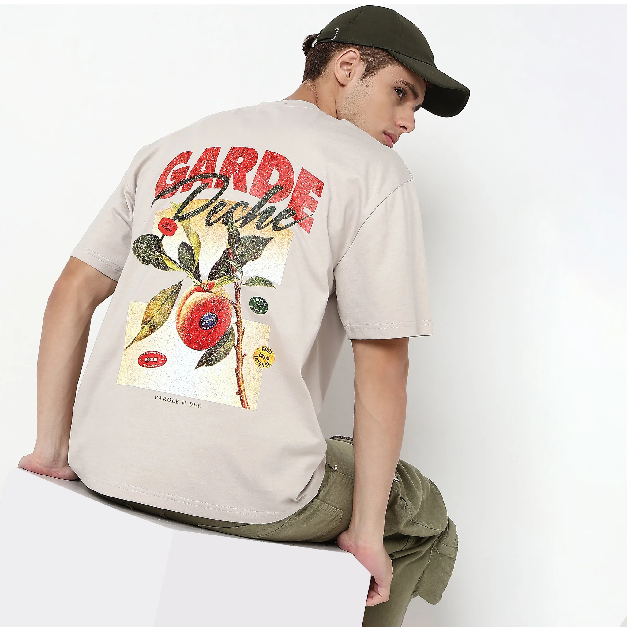 Oversize Cotton Graphic Karaoke T-Shirt