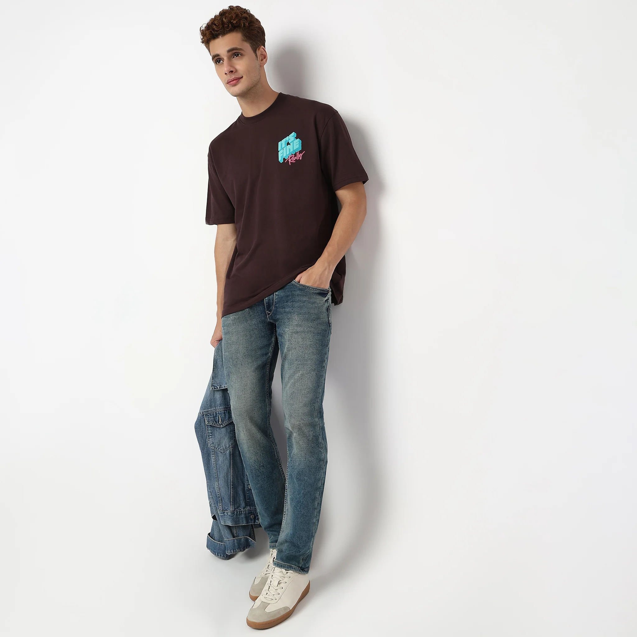 Oversize Slogan Graphic Cotton T-Shirt - Image 2