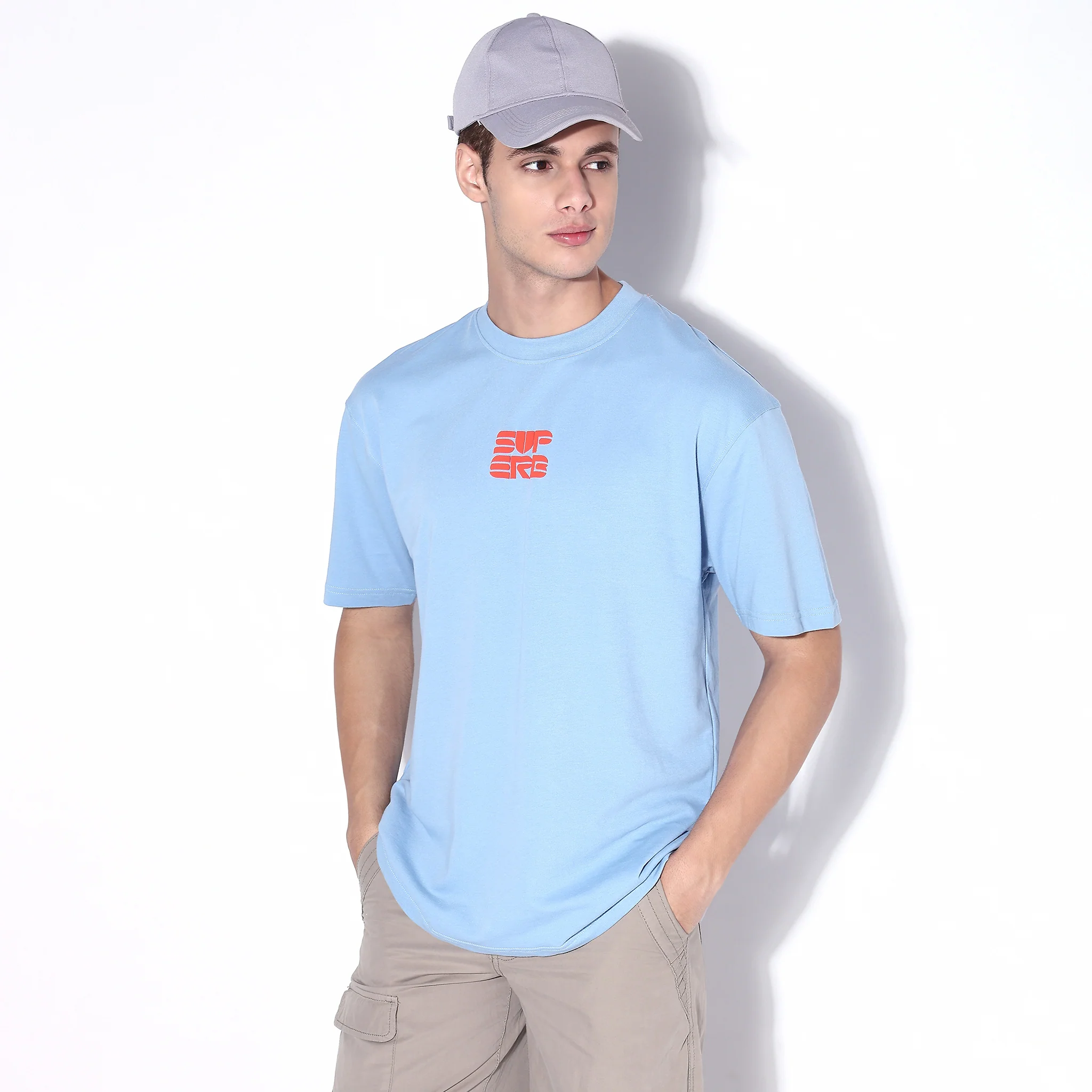 Oversize Slogan Graphic Cotton T-Shirt - Image 2