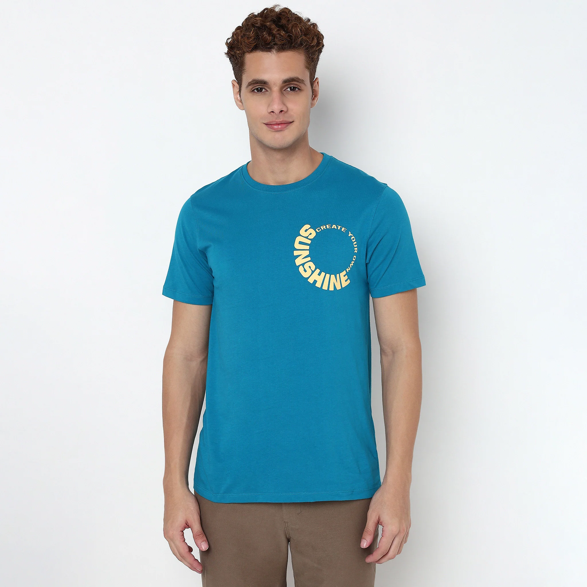Knitted Graphic Cotton T-Shirt - Image 2