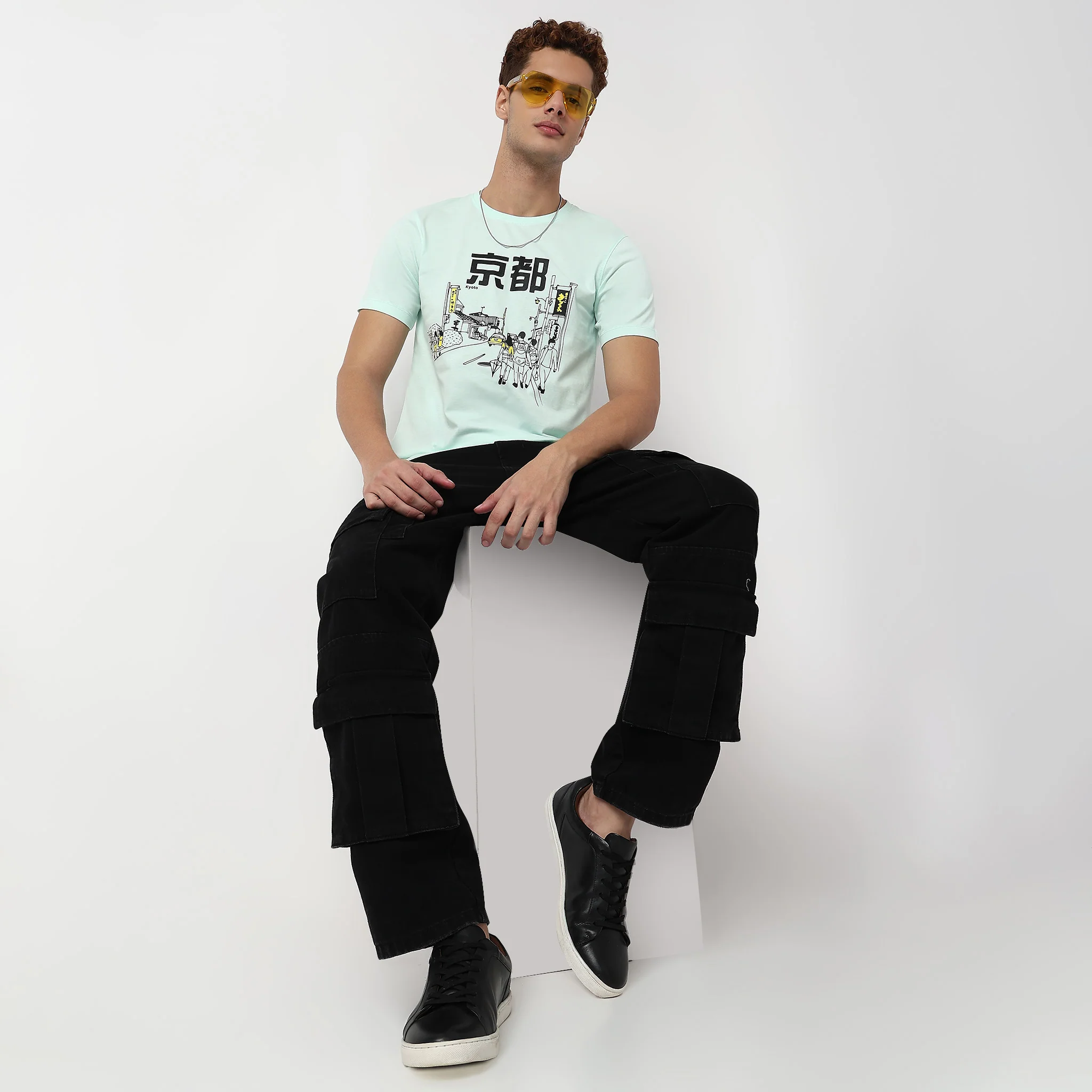 Knitted Graphic Cotton T-Shirt - Image 2