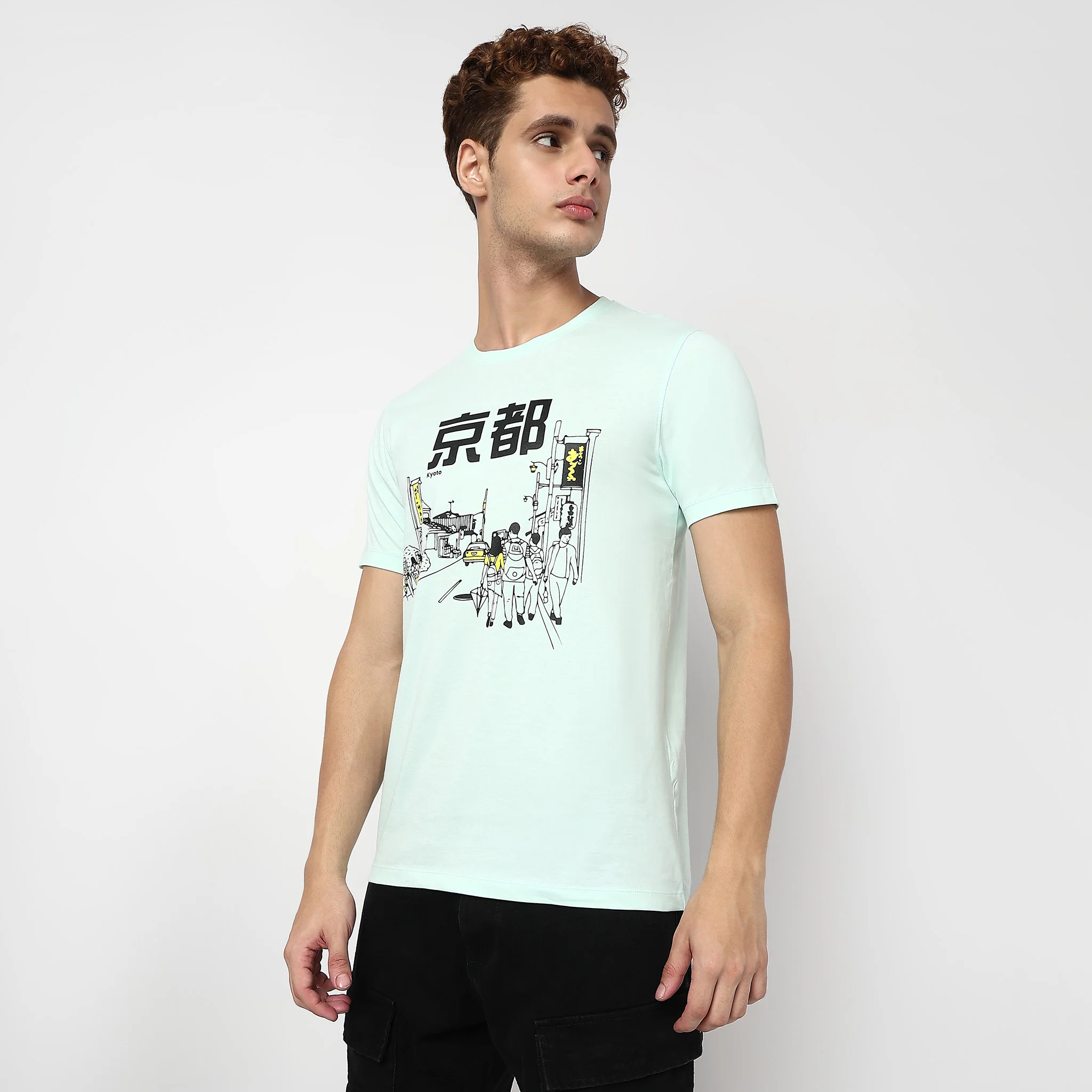 Knitted Graphic Cotton T-Shirt - Image 5