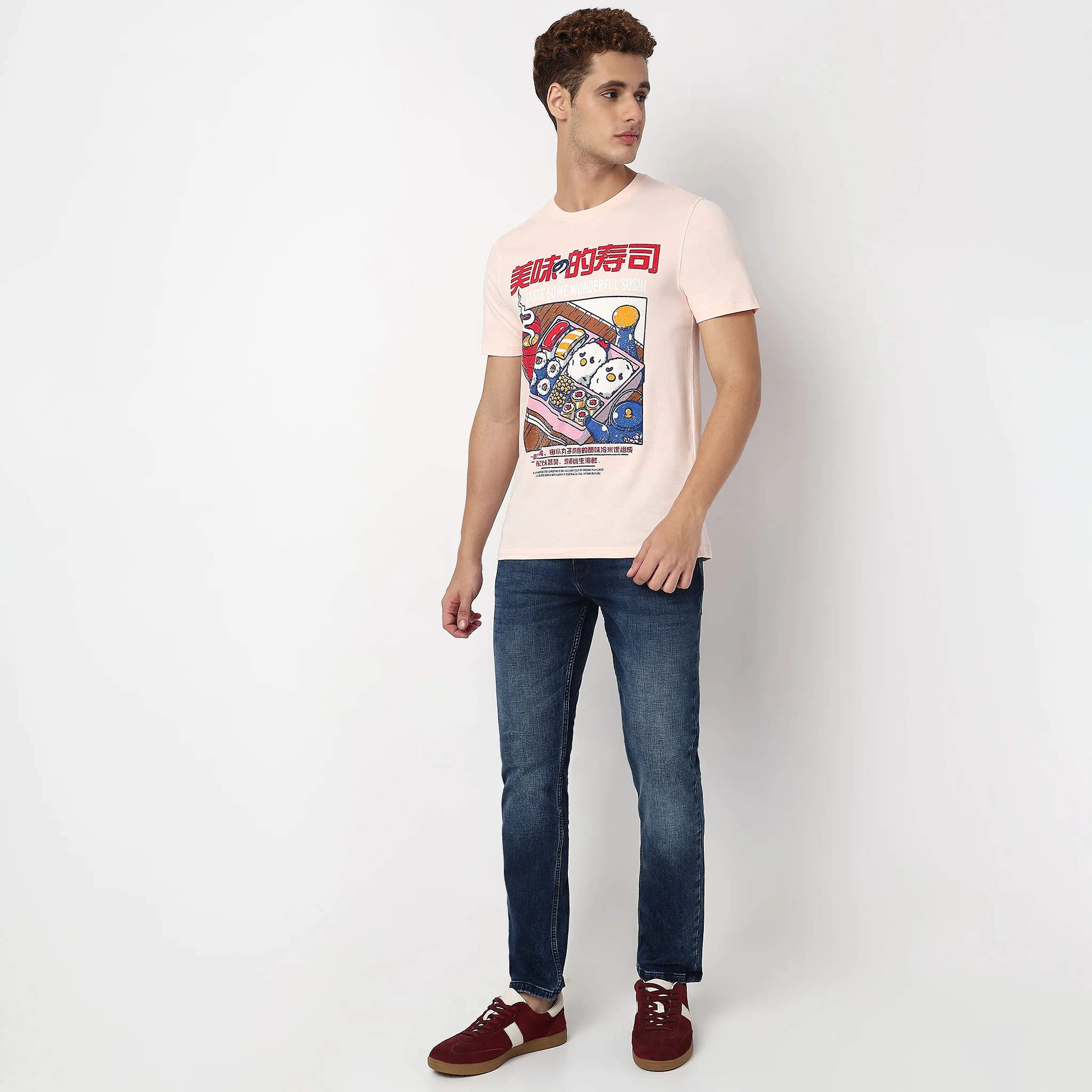 Knitted Graphic Cotton T-Shirt - Image 2