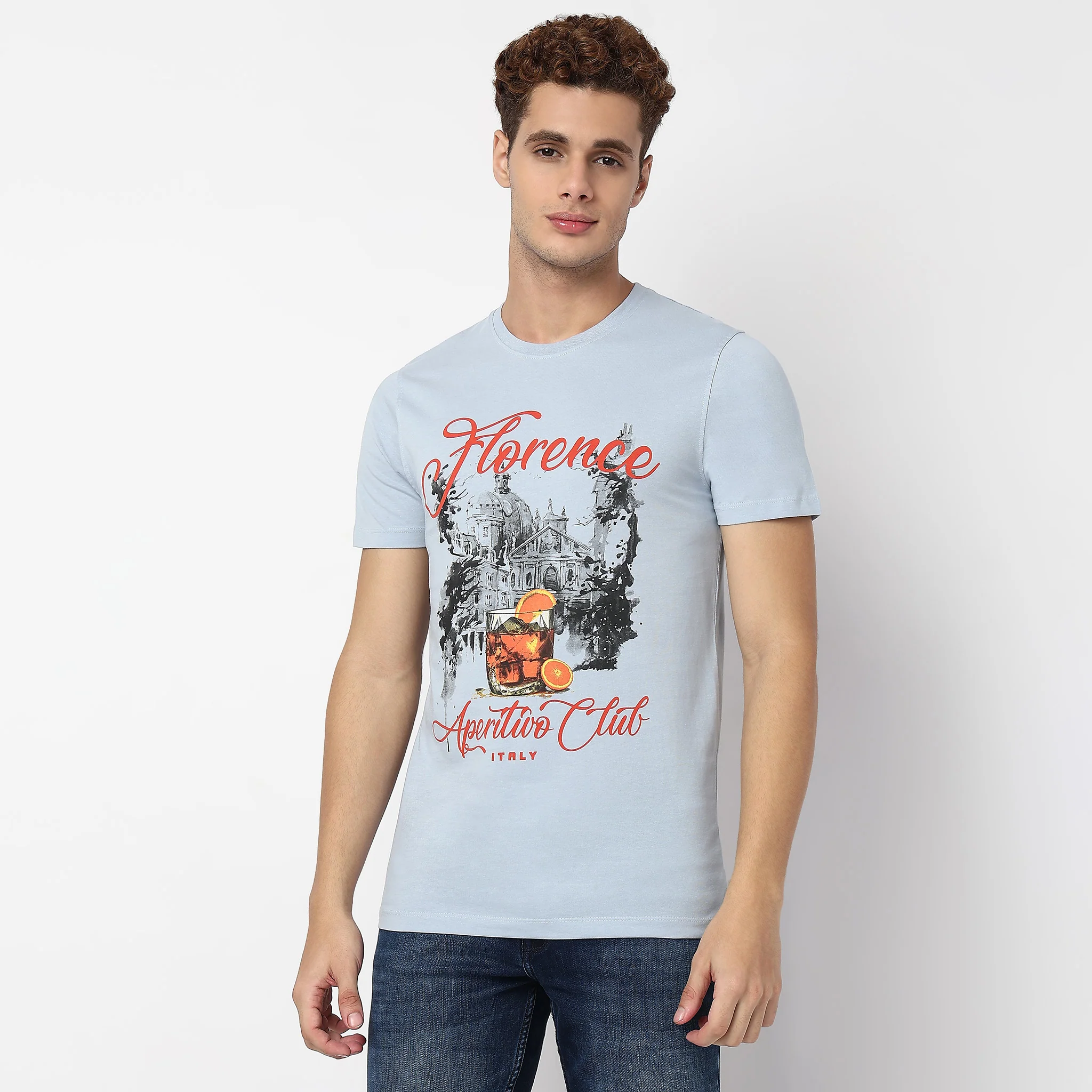 Knitted Graphic Cotton T-Shirt - Image 2