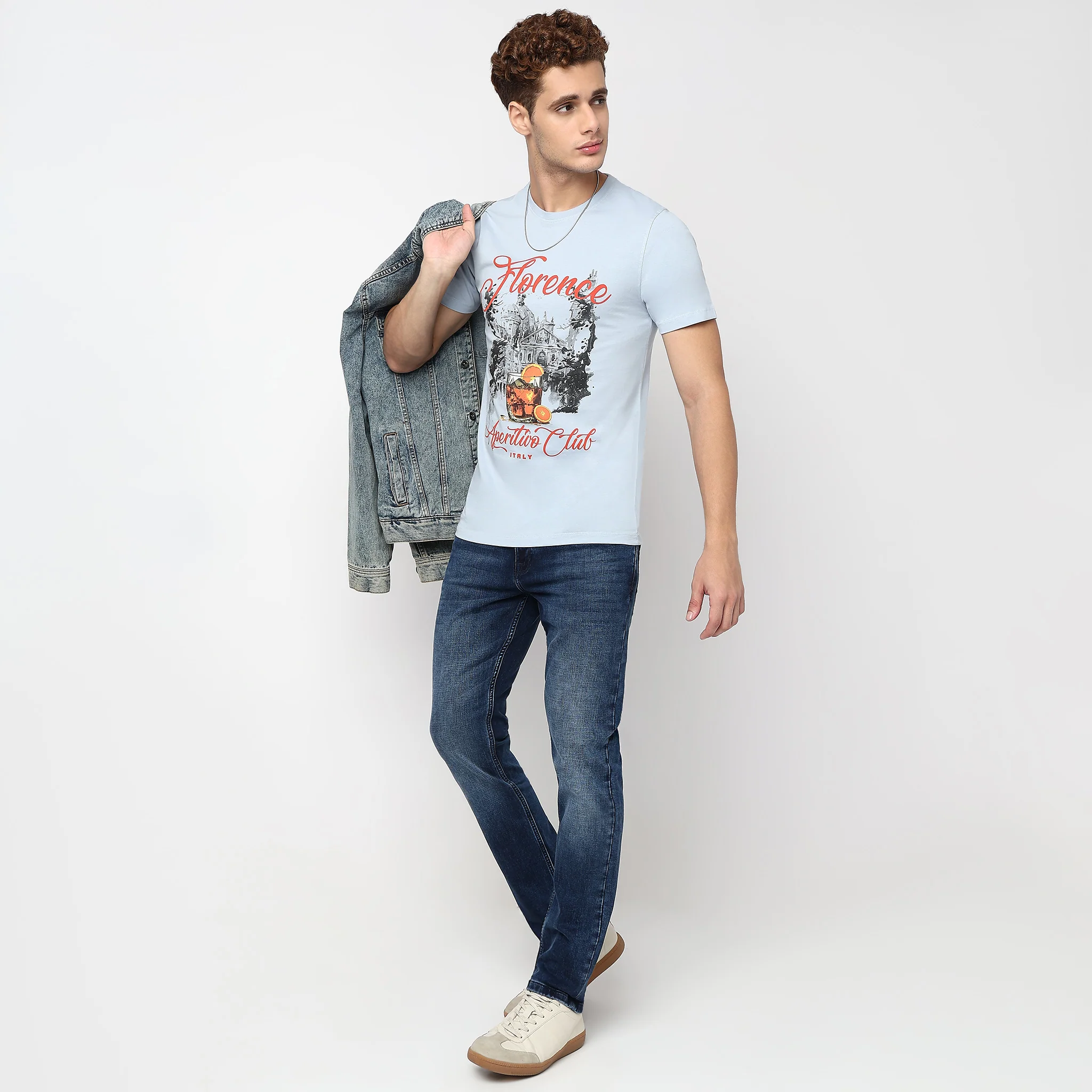 Knitted Graphic Cotton T-Shirt - Image 4