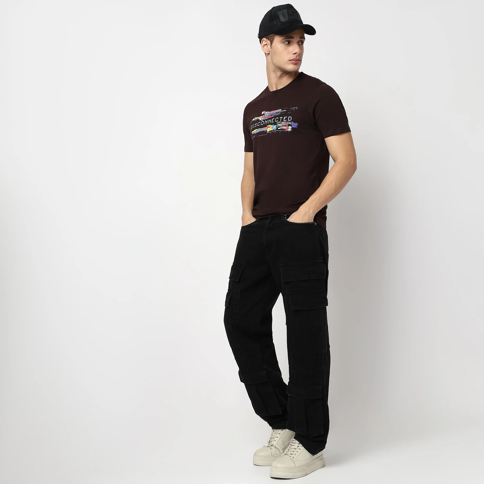Knitted Graphic Cotton T-Shirt