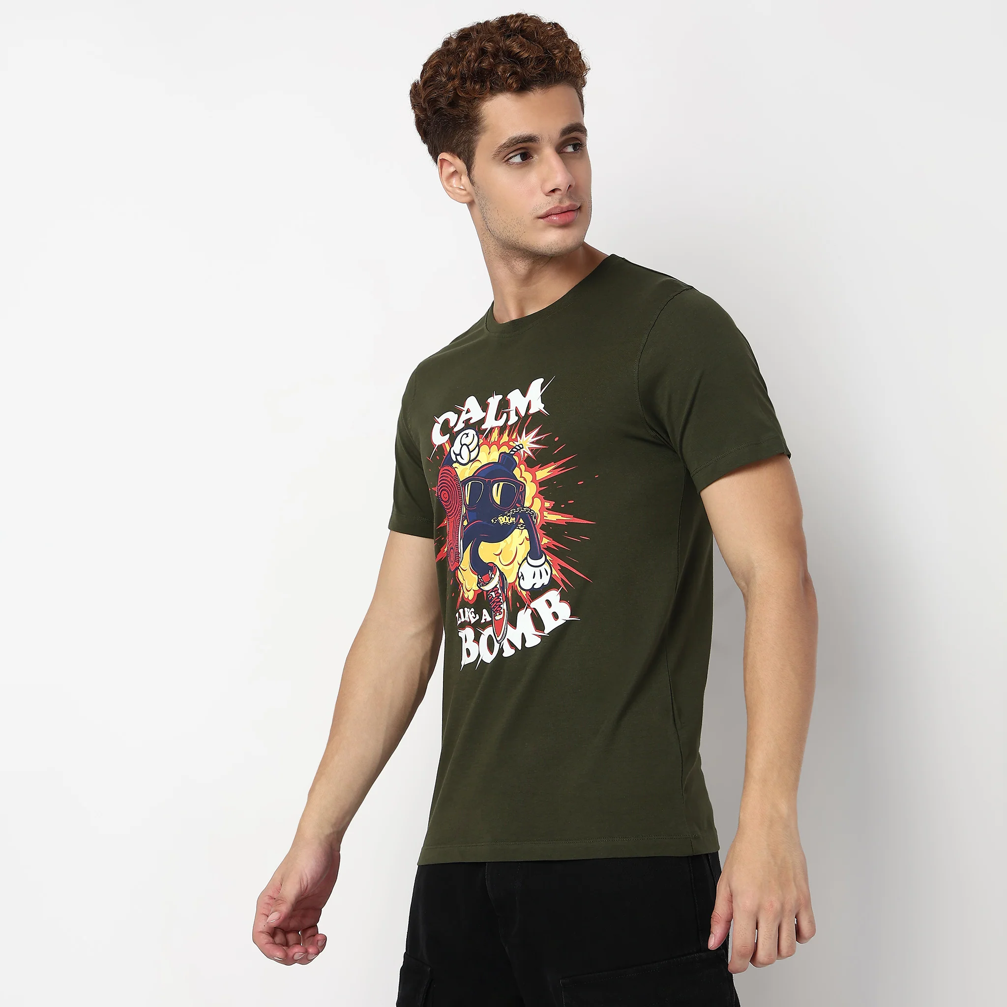 Knitted Graphic Cotton T-Shirt - Image 5