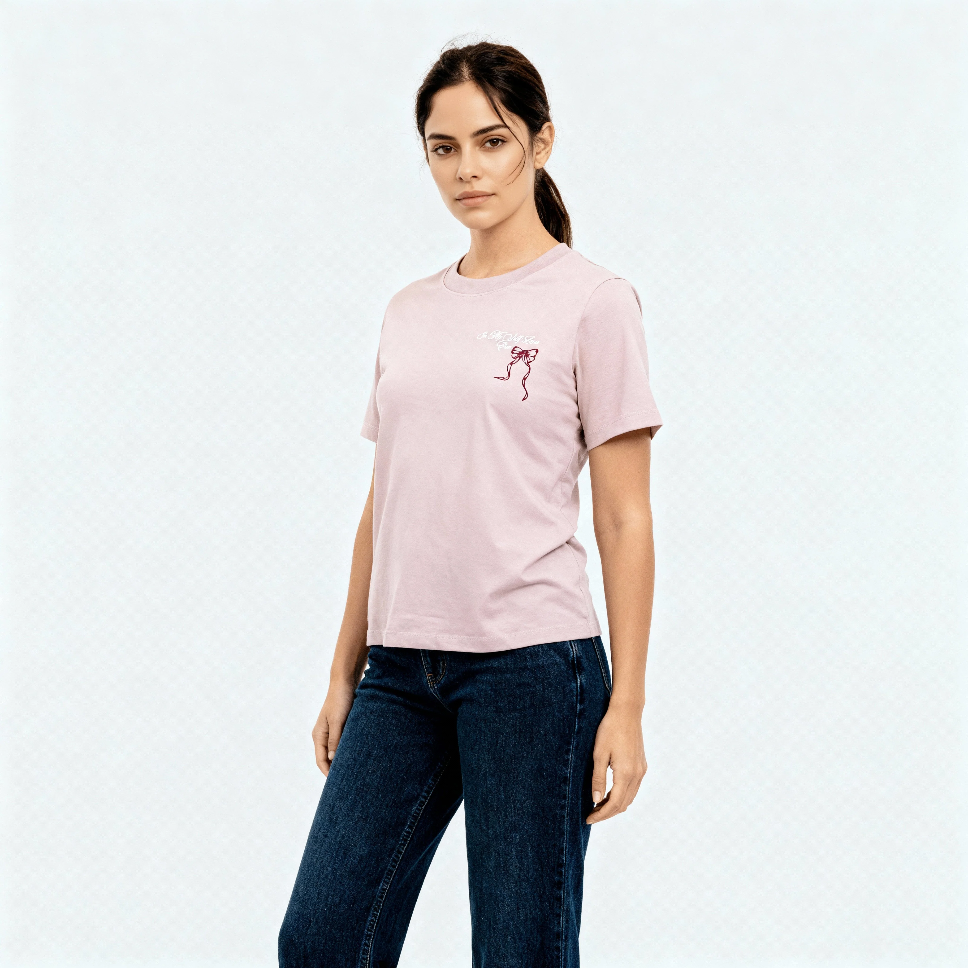 Knitted Graphic Slim Fit T-Shirt - Image 5