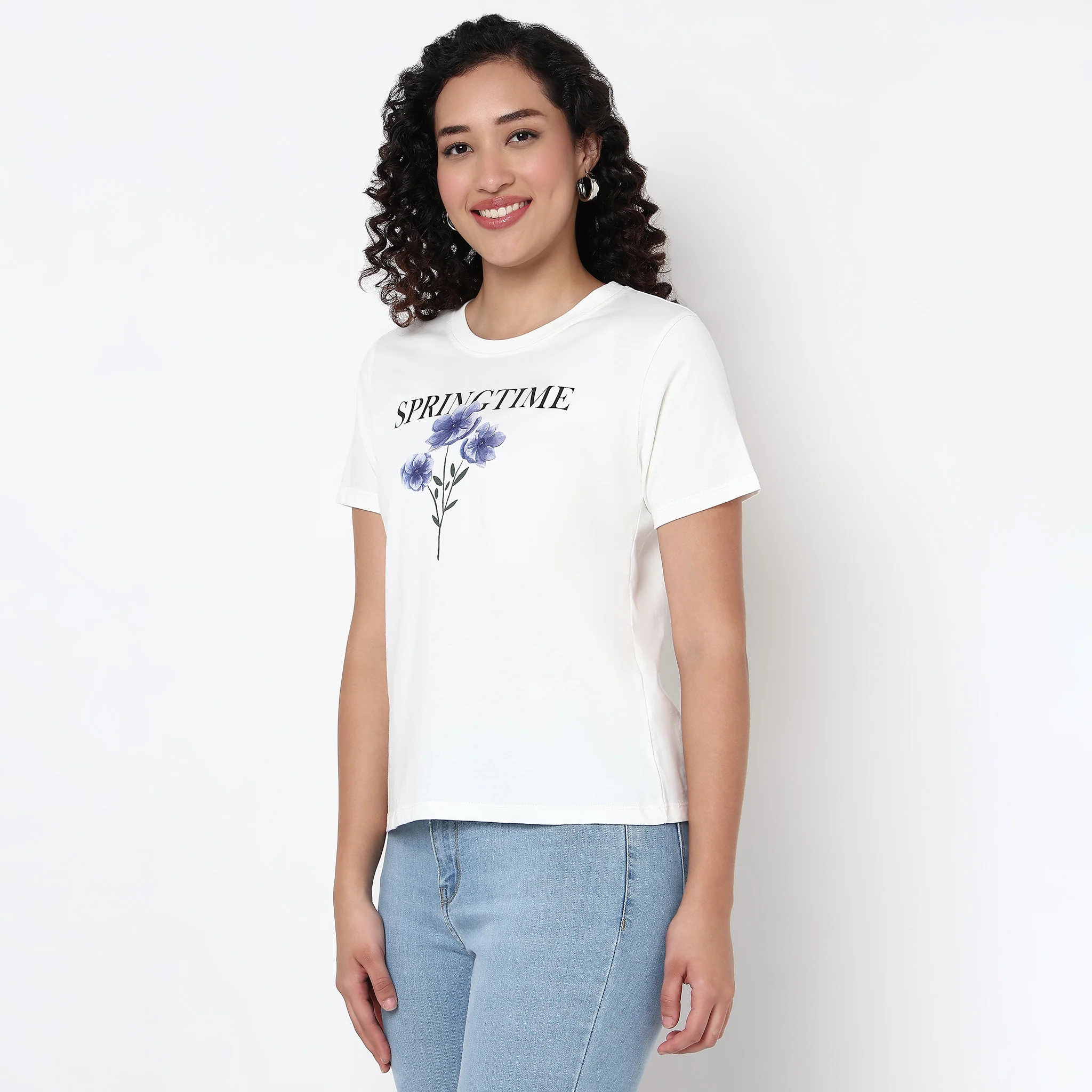Knitted Cotton Graphic T-Shirt - Image 5