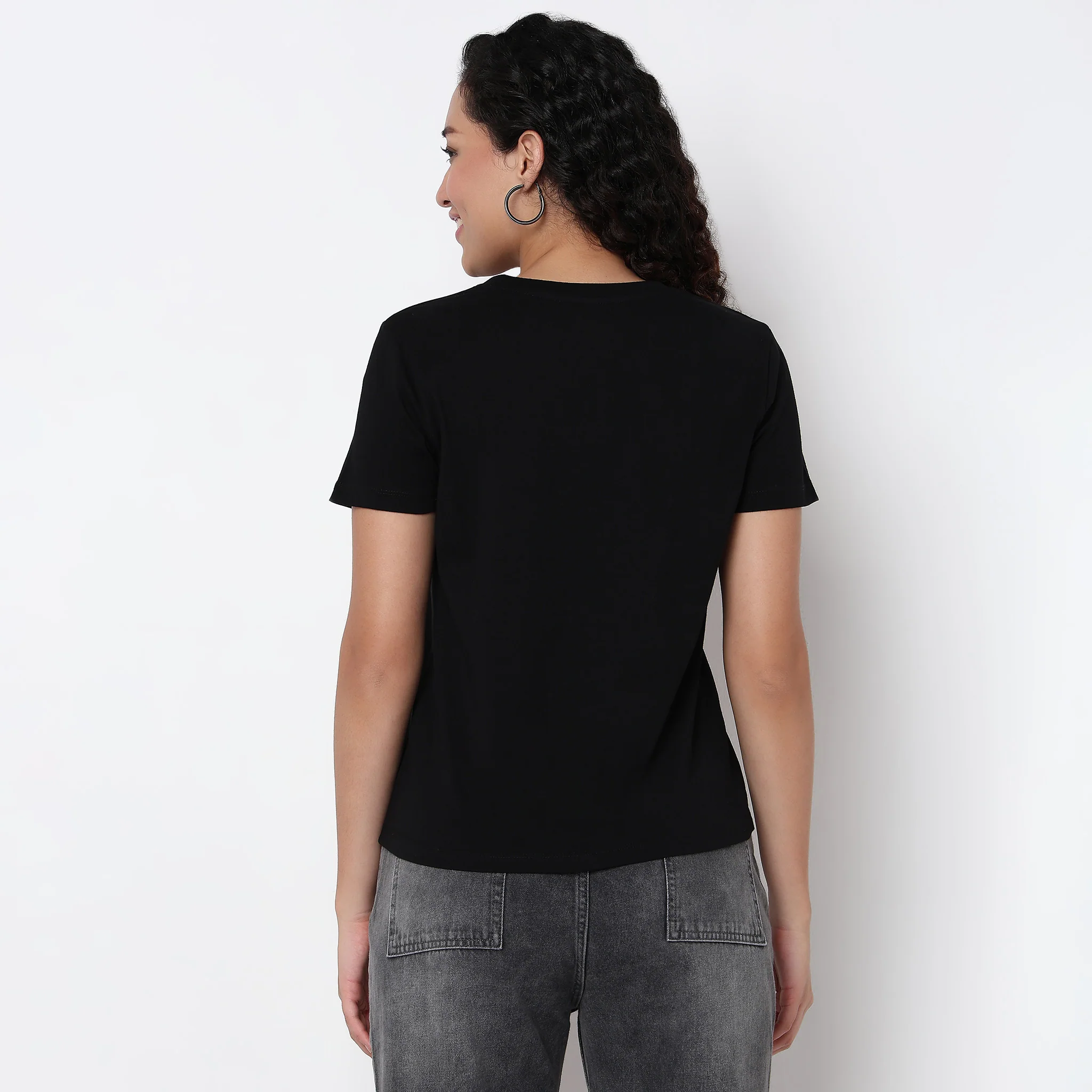 Knitted Cotton Graphic T-Shirt - Image 3