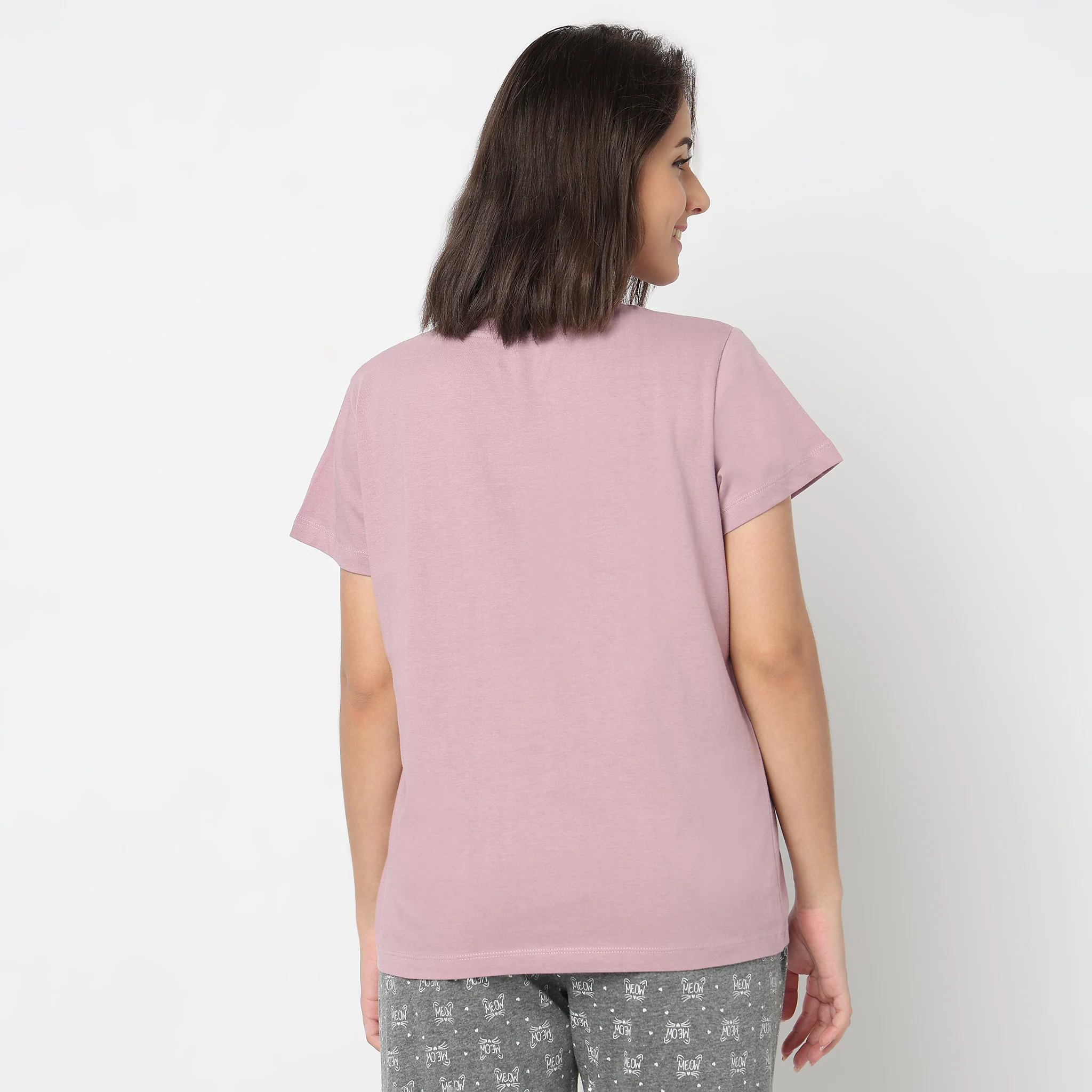 Knitted Printed Lounge T-Shirt - Image 3