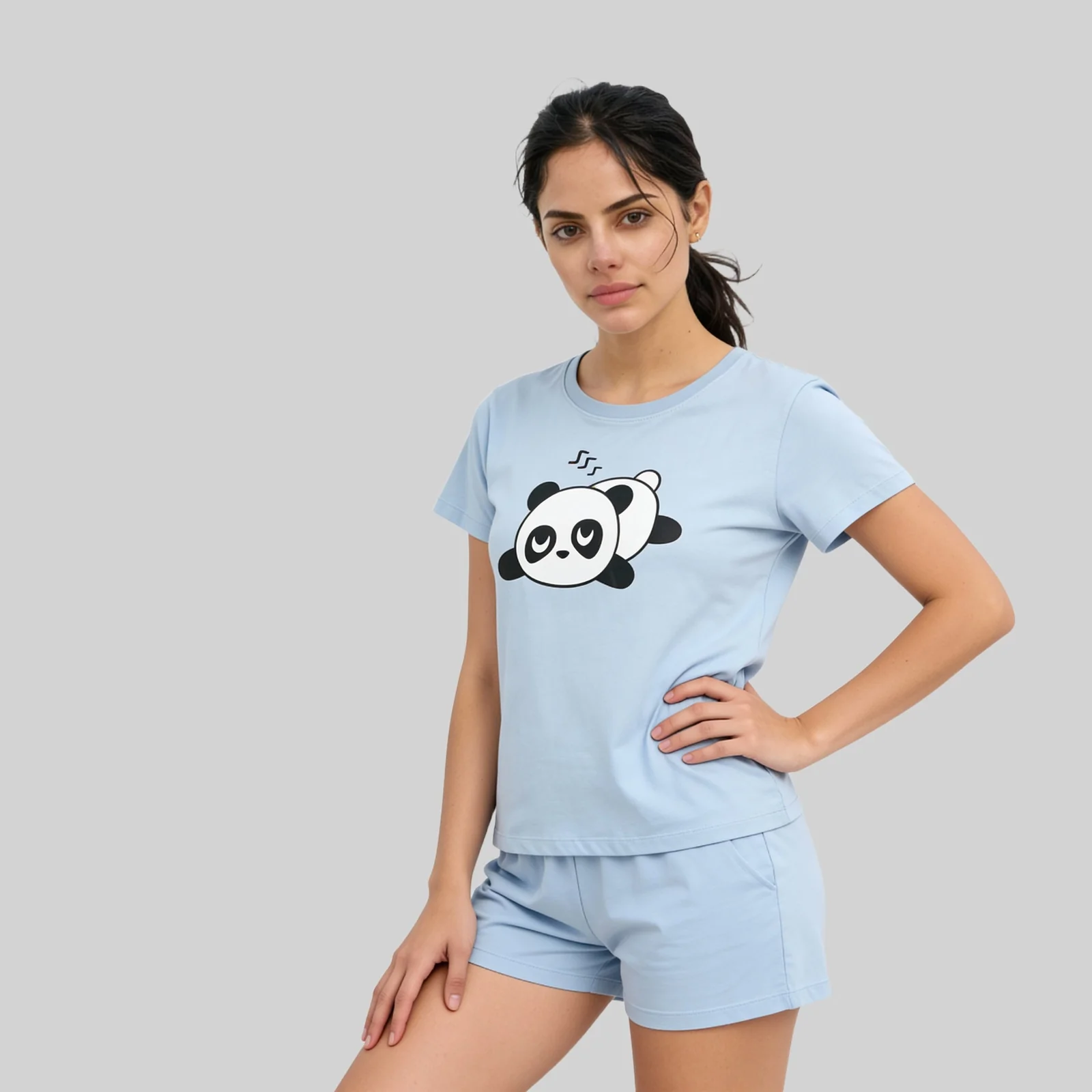 Knitted Printed Lounge T-Shirt - Image 2