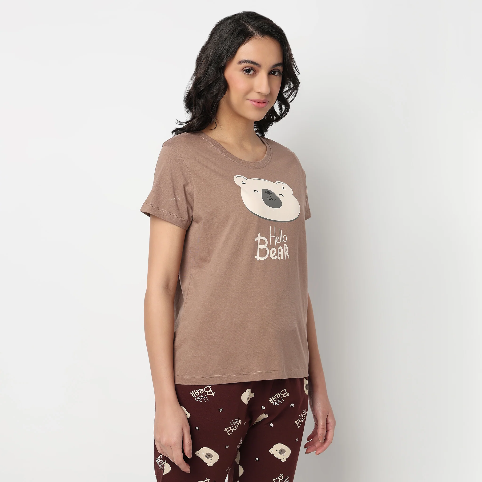 Knitted Printed Lounge T-Shirt - Image 5