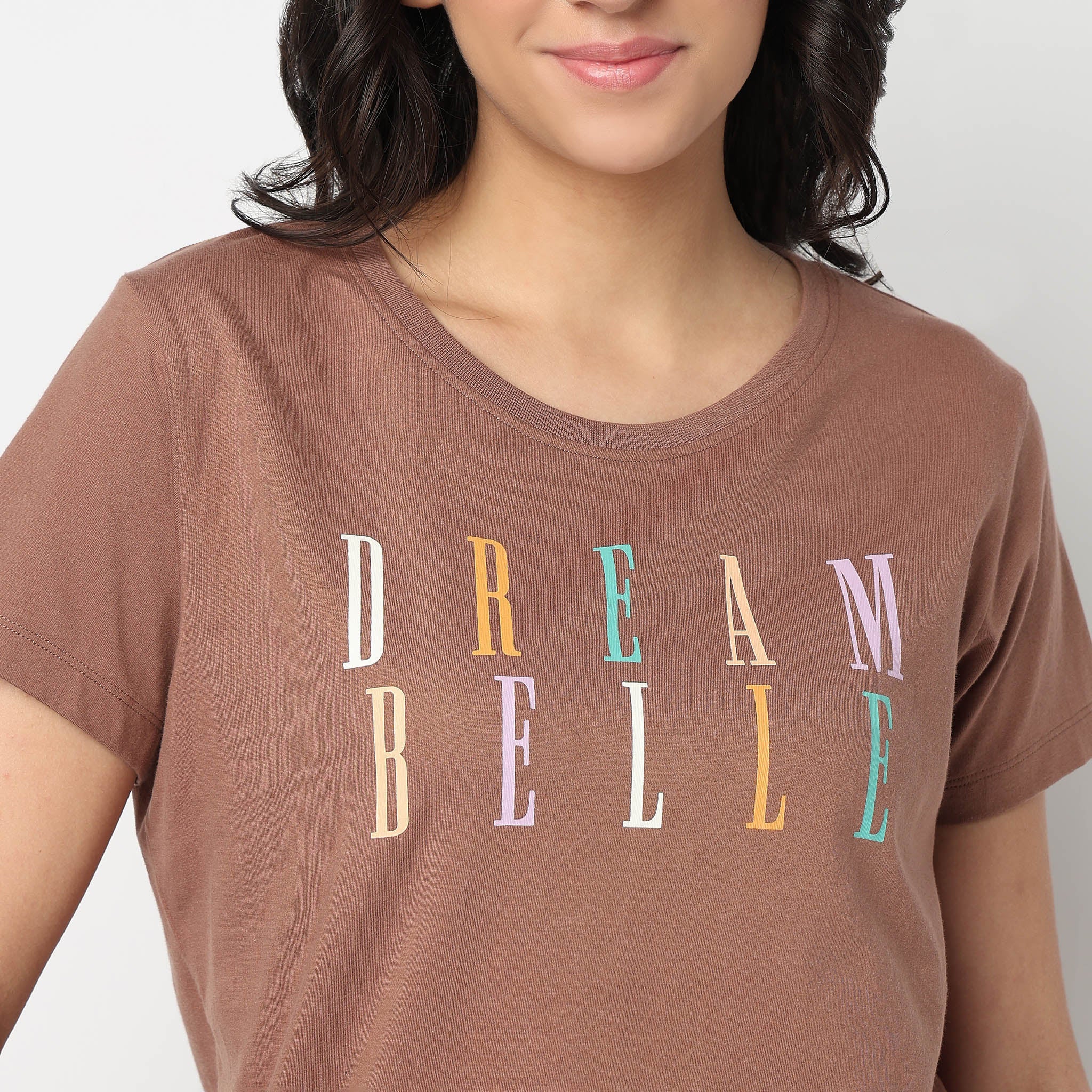 Knitted Printed Lounge T-Shirt - Image 4