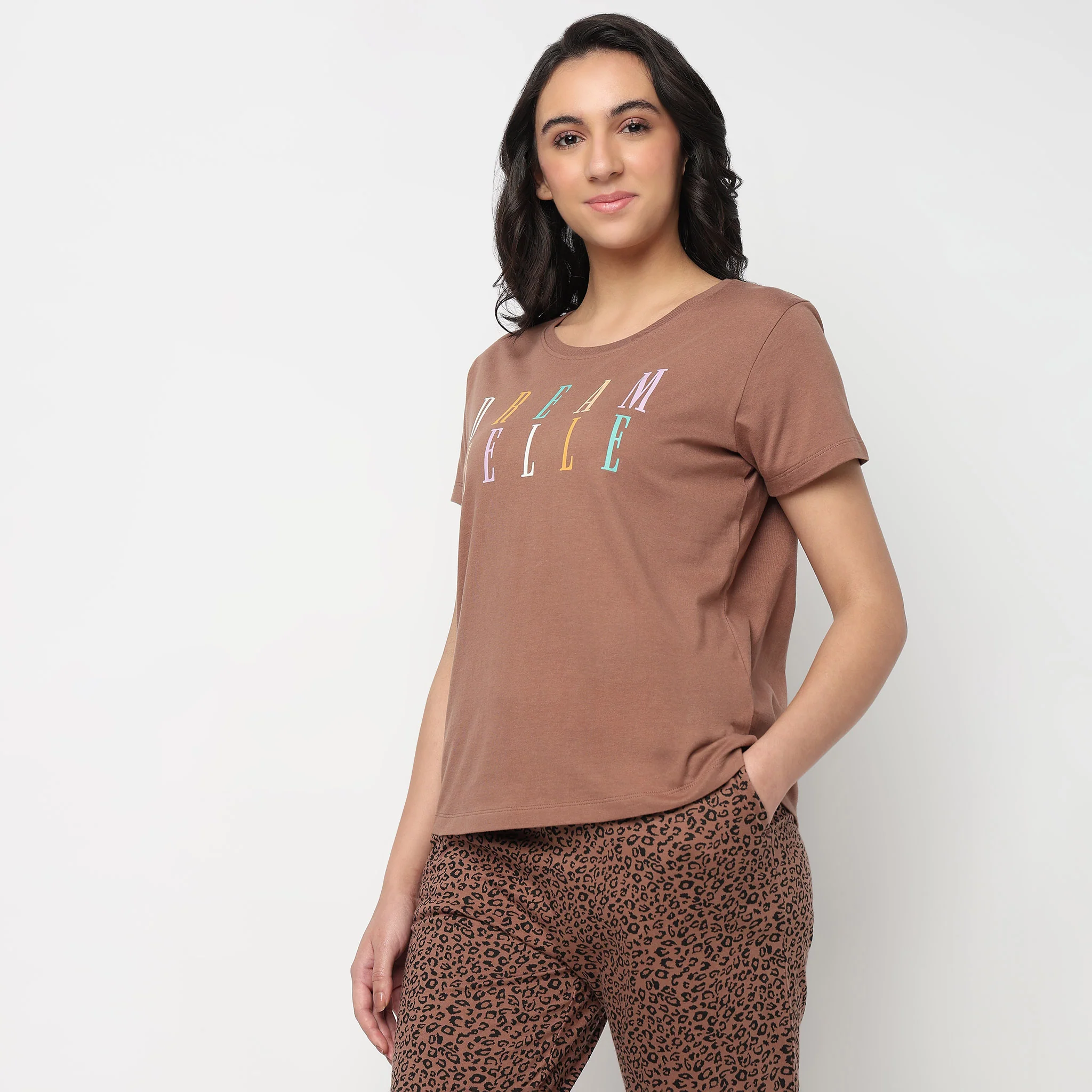 Knitted Printed Lounge T-Shirt - Image 5