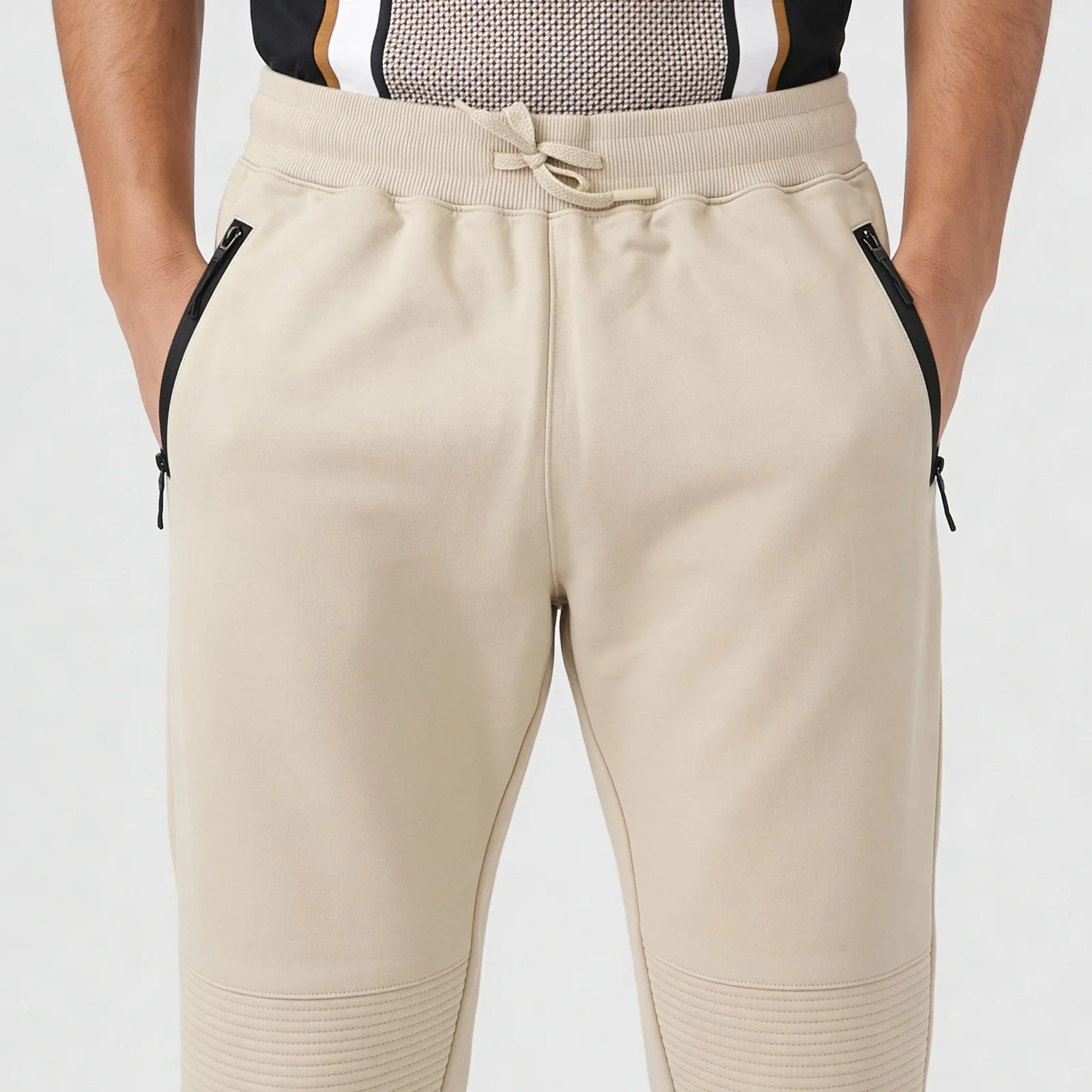 Knitted Solid Moto Jogger - Image 14