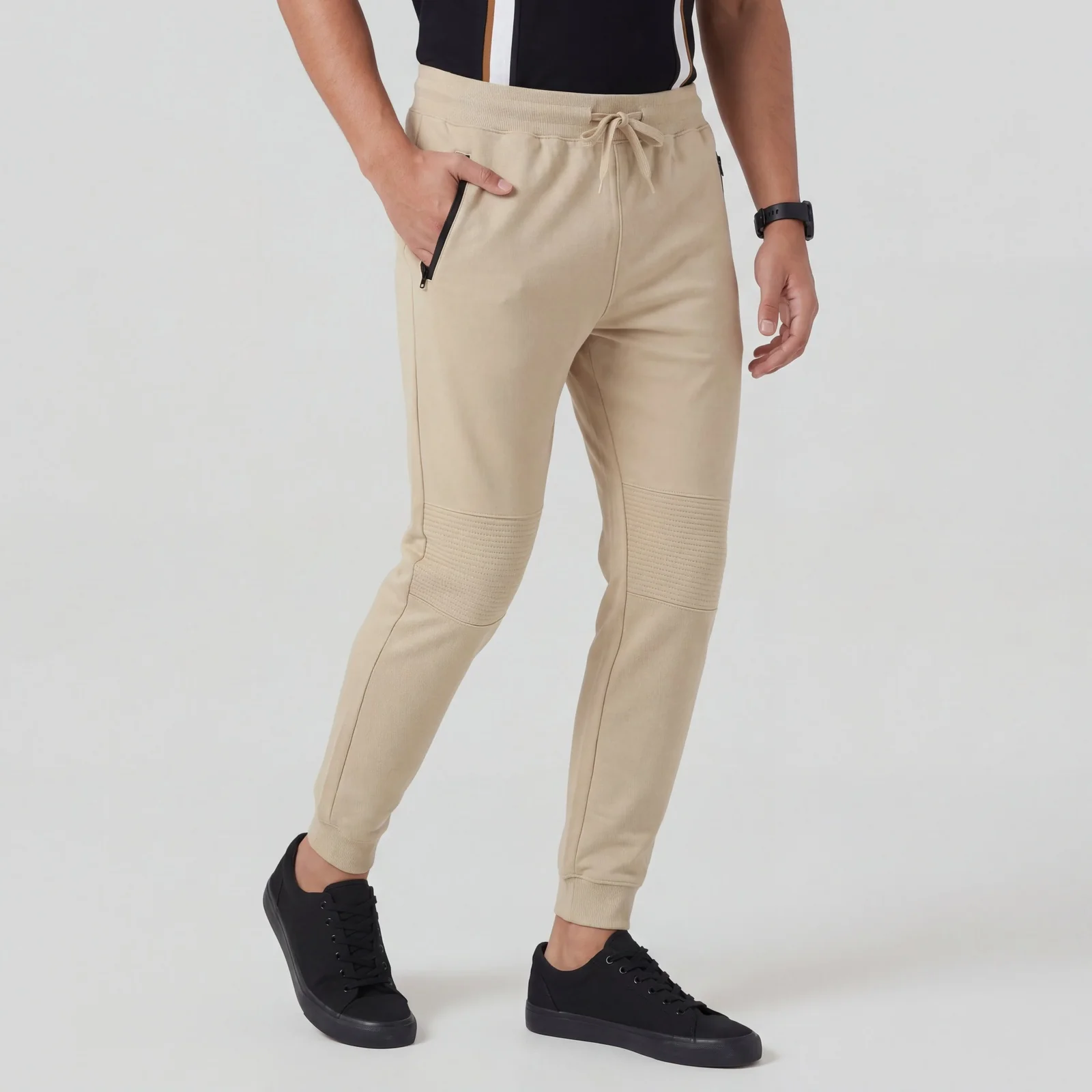 Knitted Solid Moto Jogger - Image 15