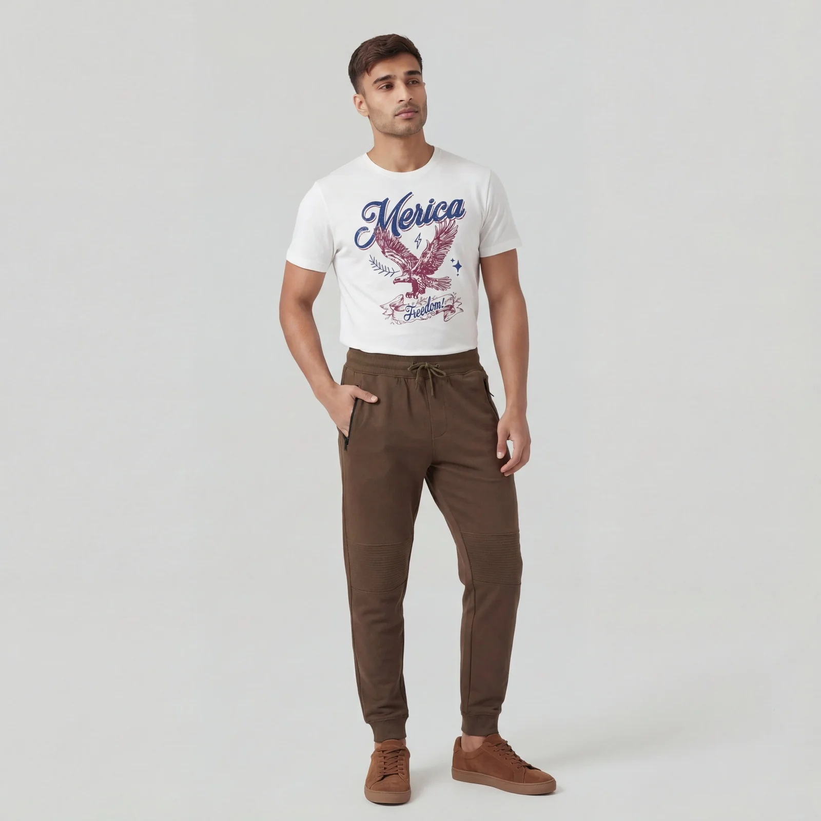 Knitted Solid Moto Jogger - Image 6