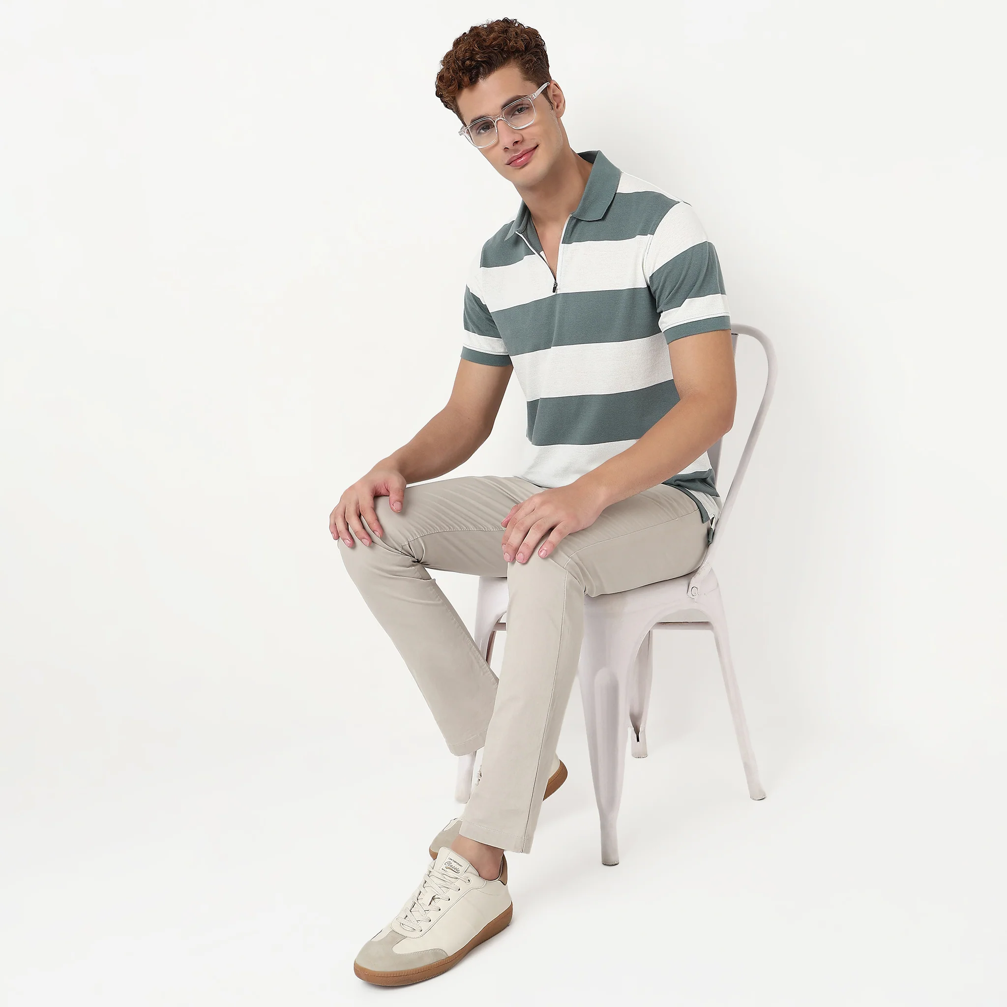 Striped Madison Polo T-Shirt