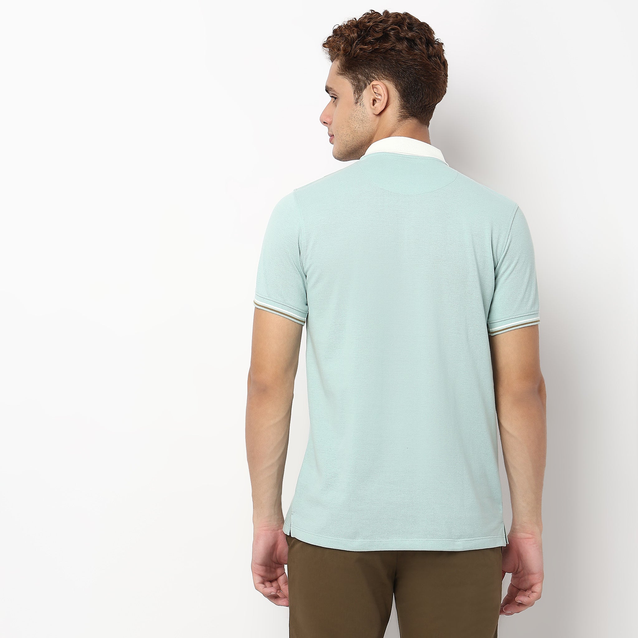 Striped University Polo T-Shirt - Image 3