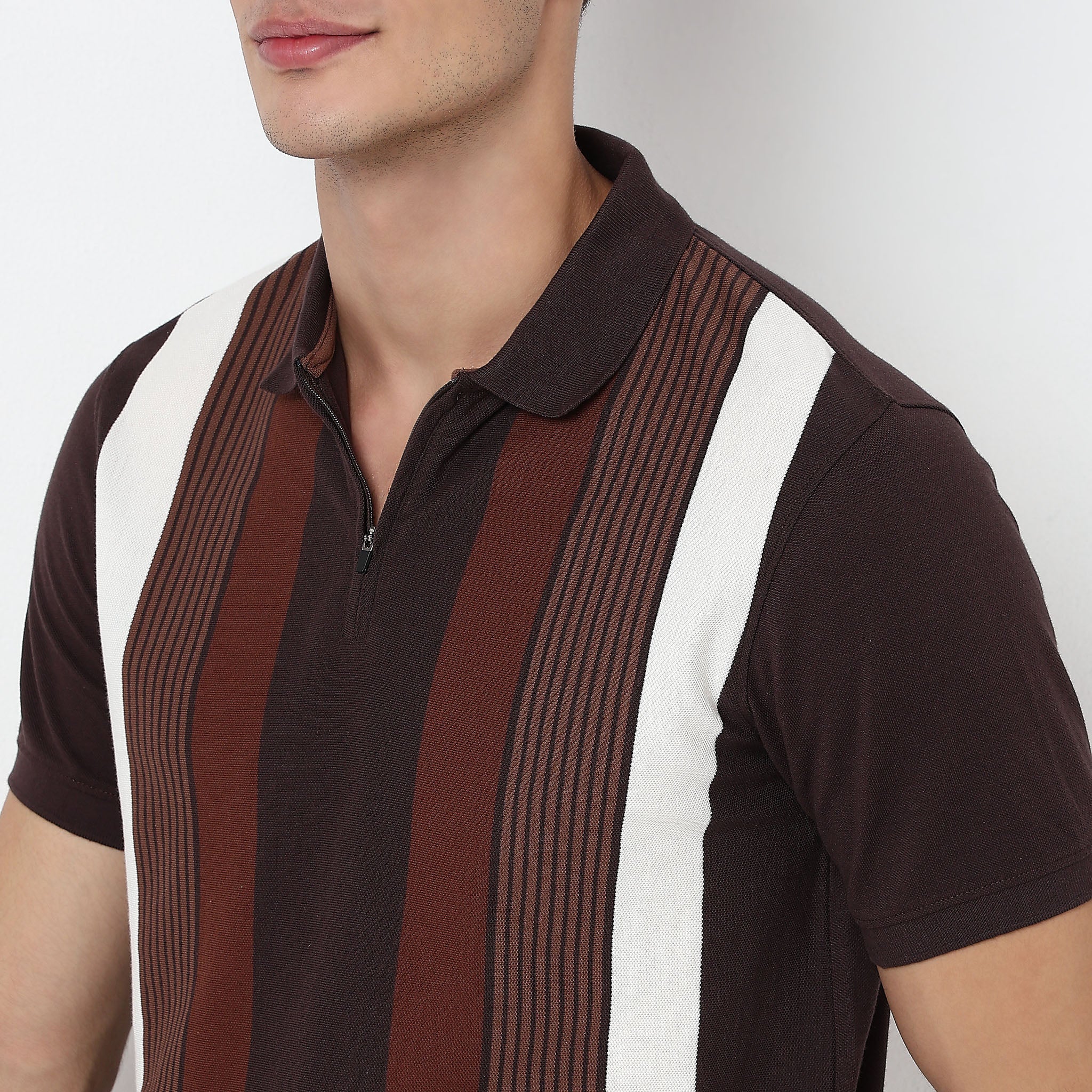 Striped University Polo T-Shirt - Image 4