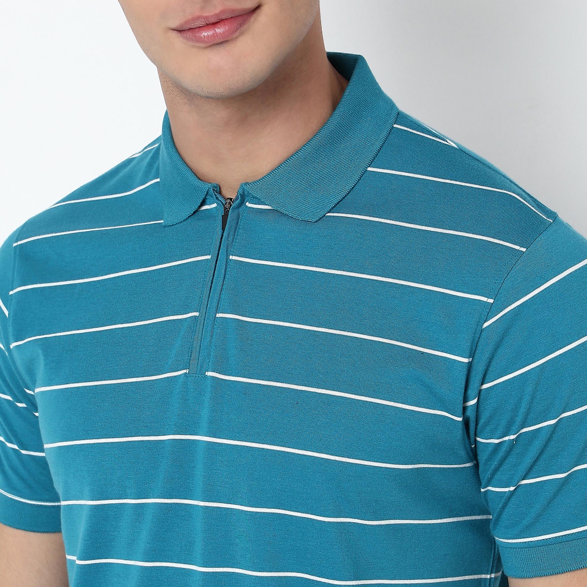 Striped Weekend Polo T-Shirt - Image 4
