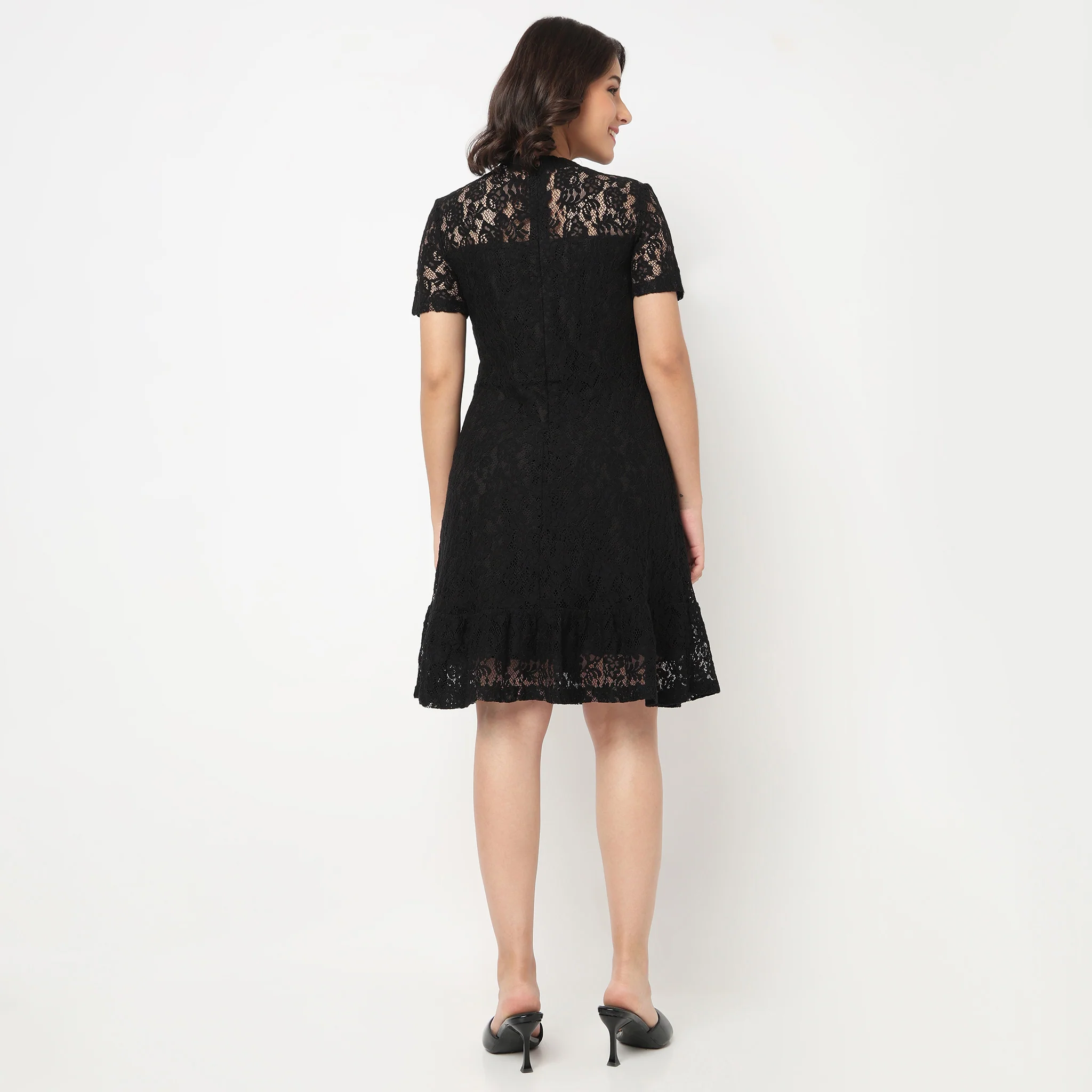Lace Knitted Dress - Image 3