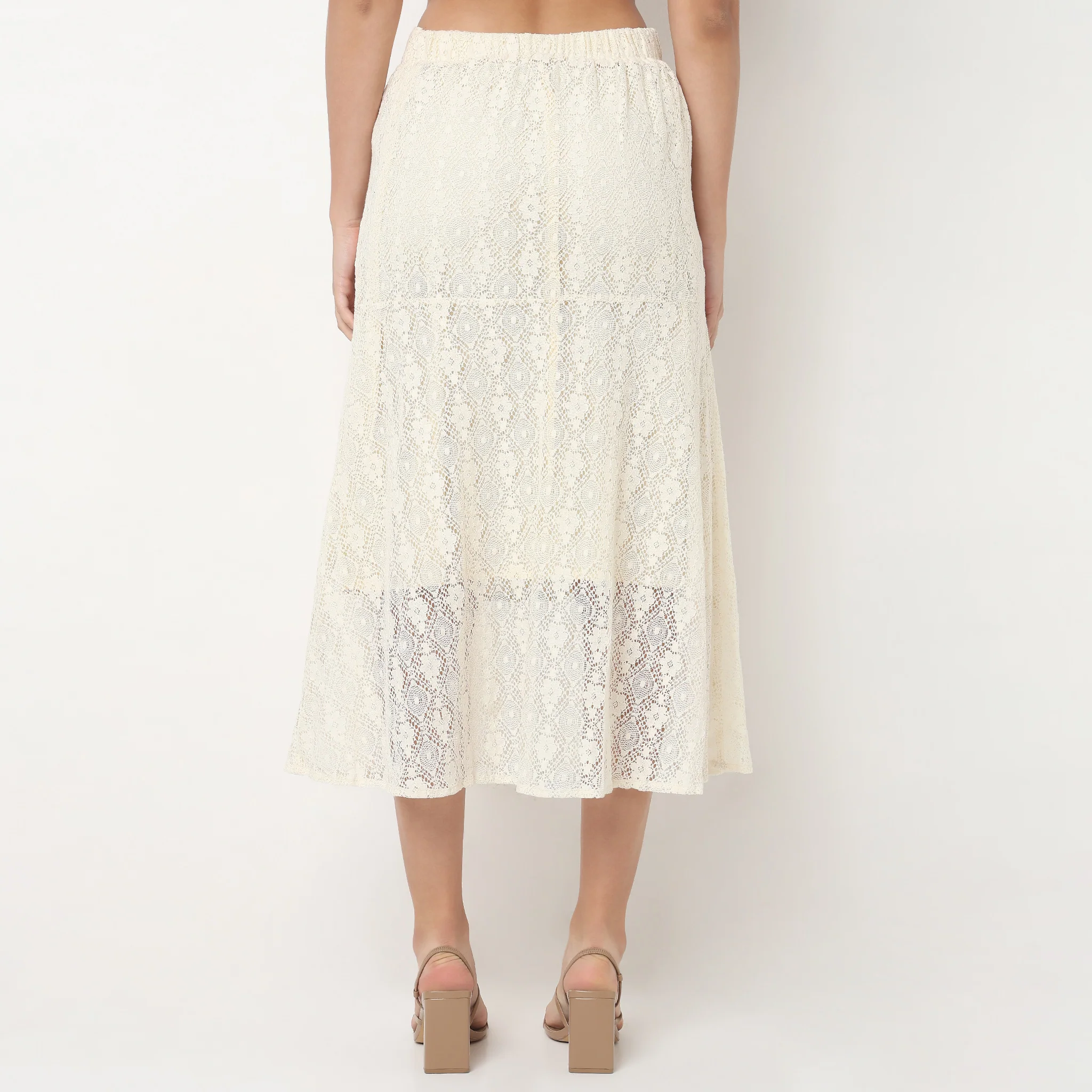 Lace A-Line Skirt - Image 3