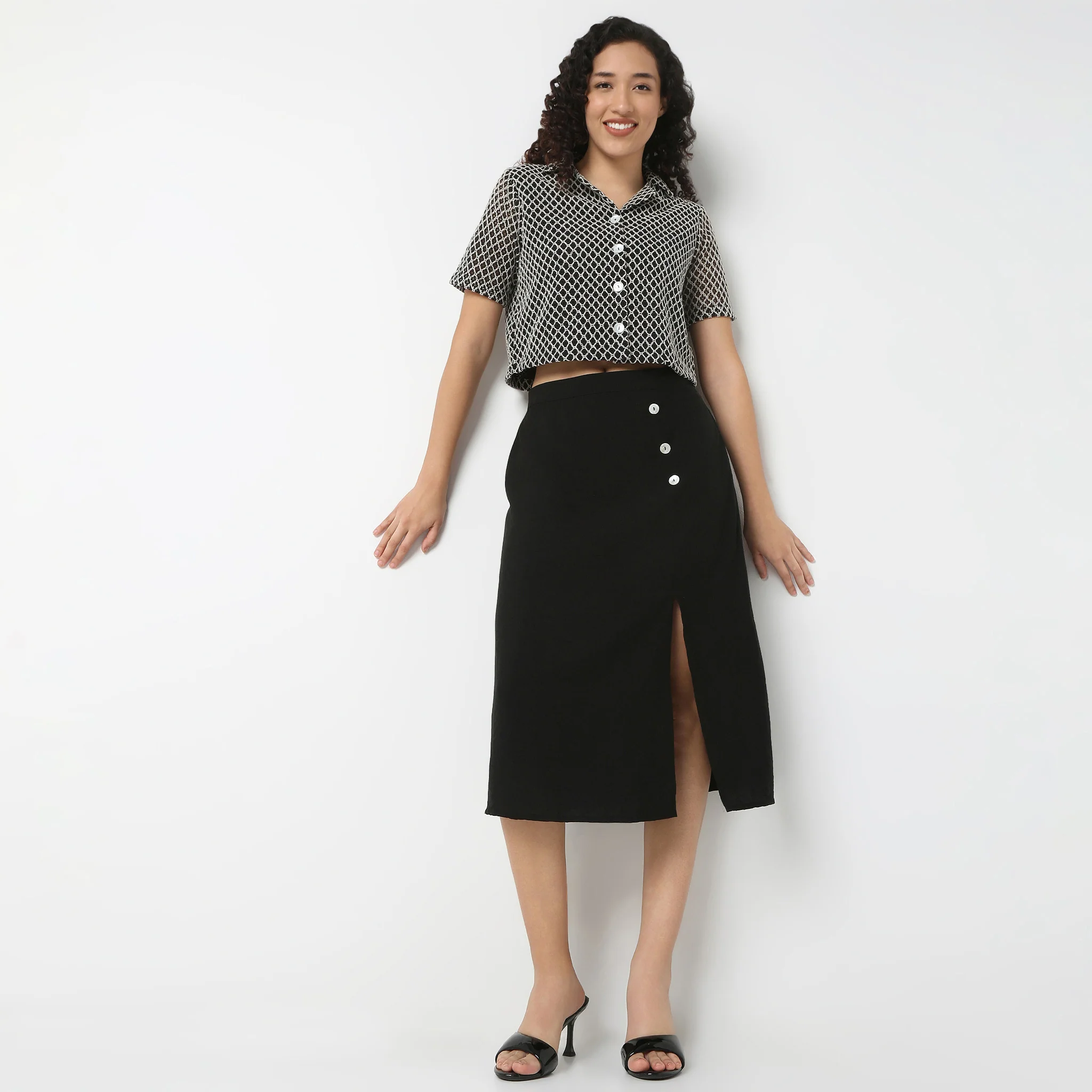 Lapel Collar Lace Shirt